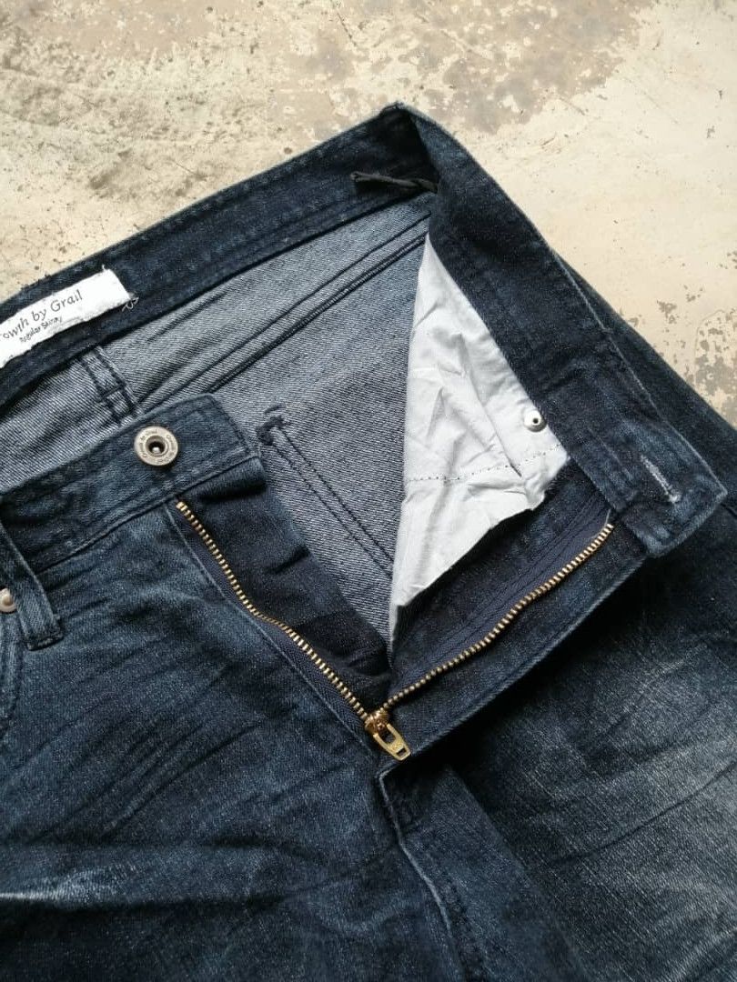 Japanese Brand Growth by Grail Japanese Biker Jeans Denim Size US 30 / EU 46 - 7 Thumbnail