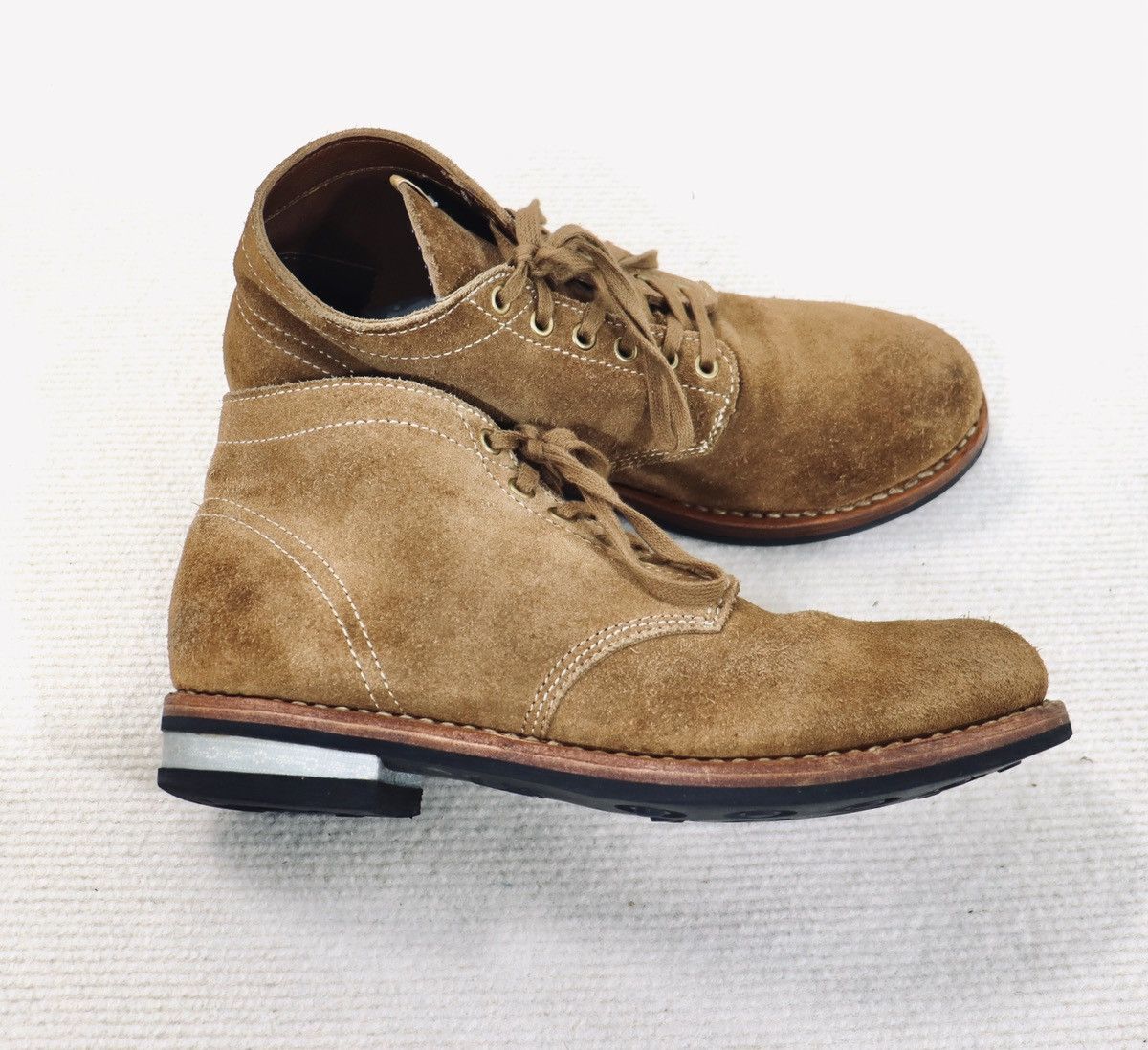 image of Visvim Brigadier Boots-Folk M9.5 Camel, Men's