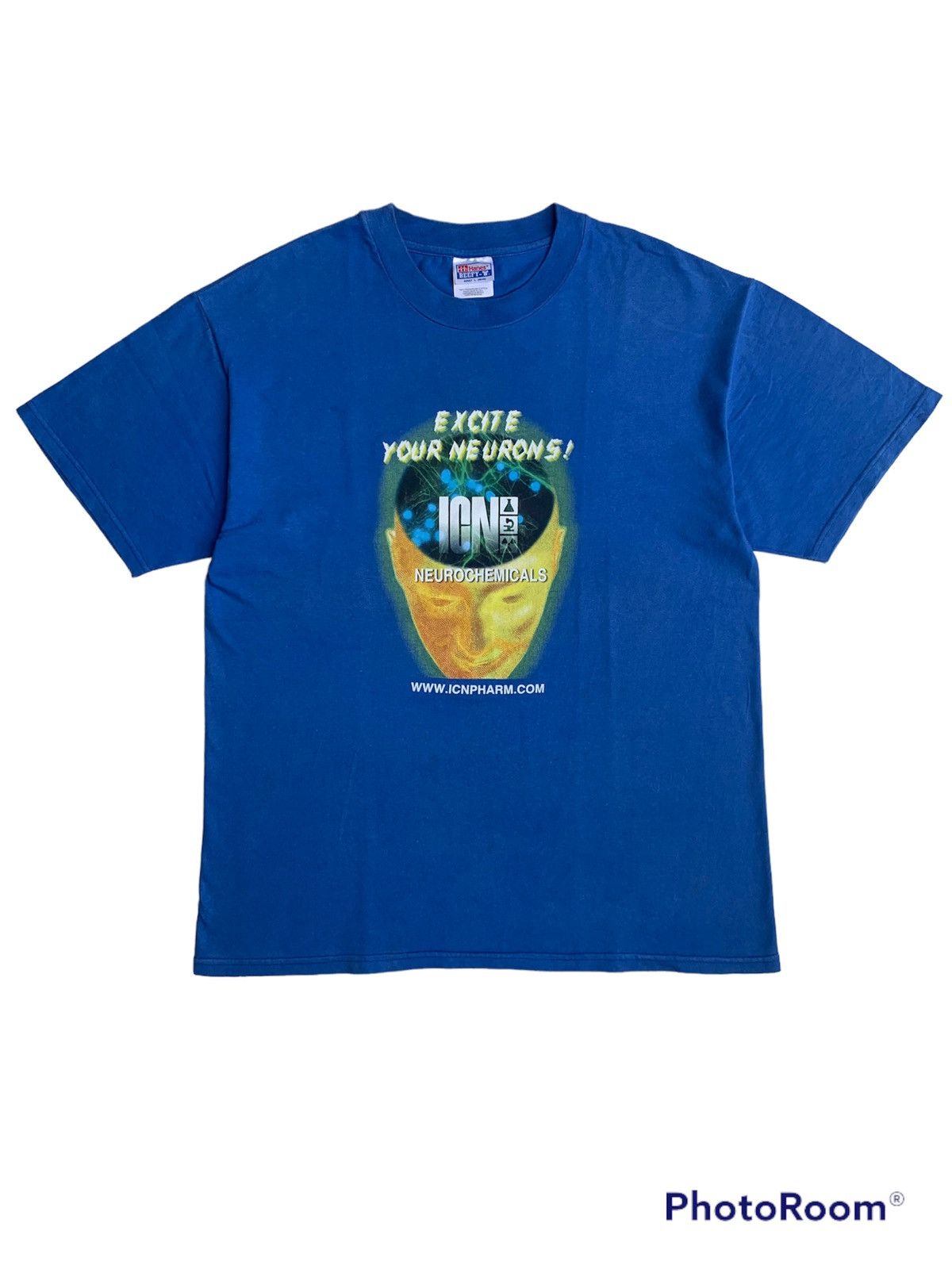 Hanes Vintage 90’s “Excite Your Neurons!” Size US L / EU 52-54 / 3 - 1 Thumbnail