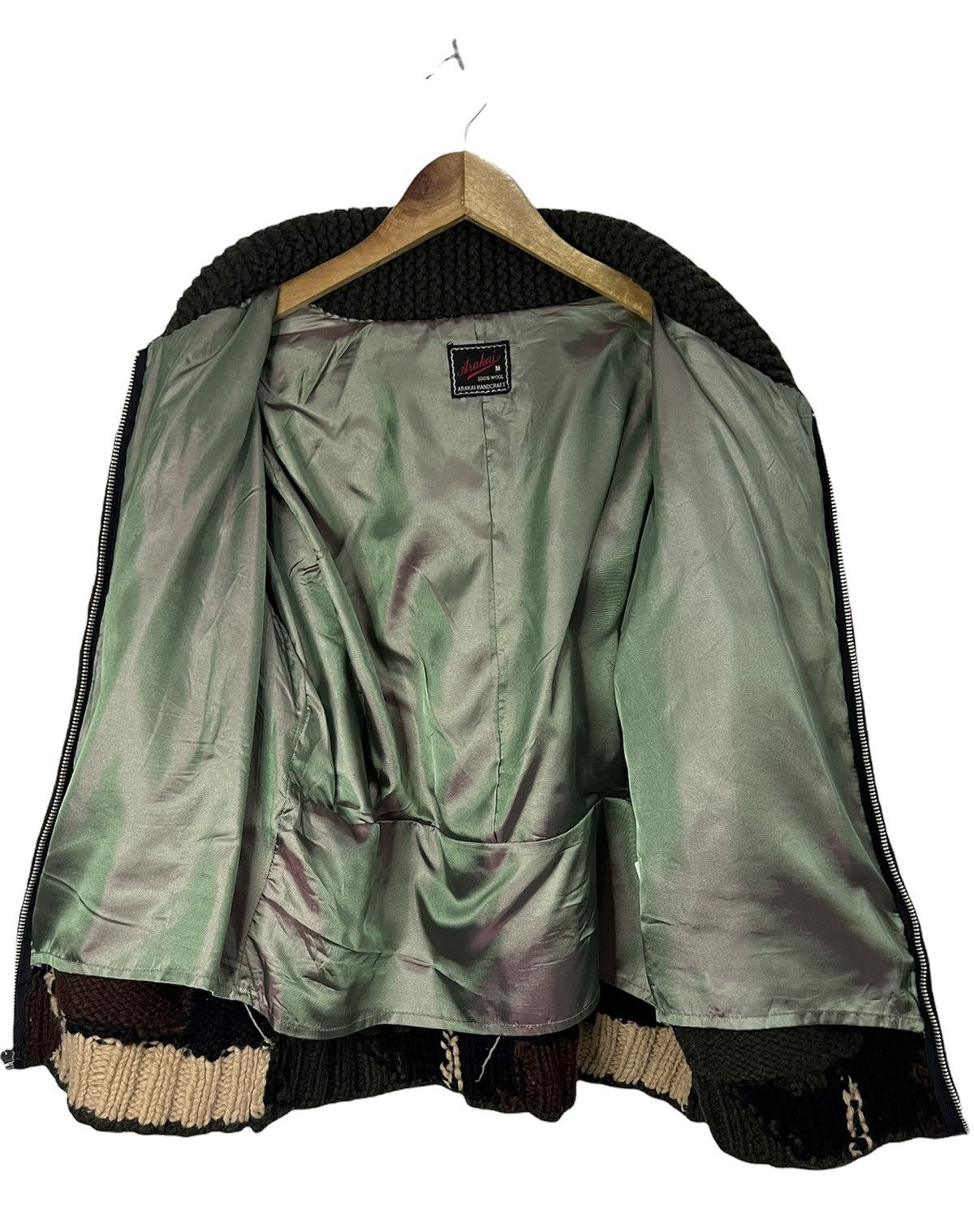 Japanese Brand × Vintage Vintage Handmade Arakai HandCraft Wool Jacket Size US L / EU 52-54 / 3 - 3 Thumbnail