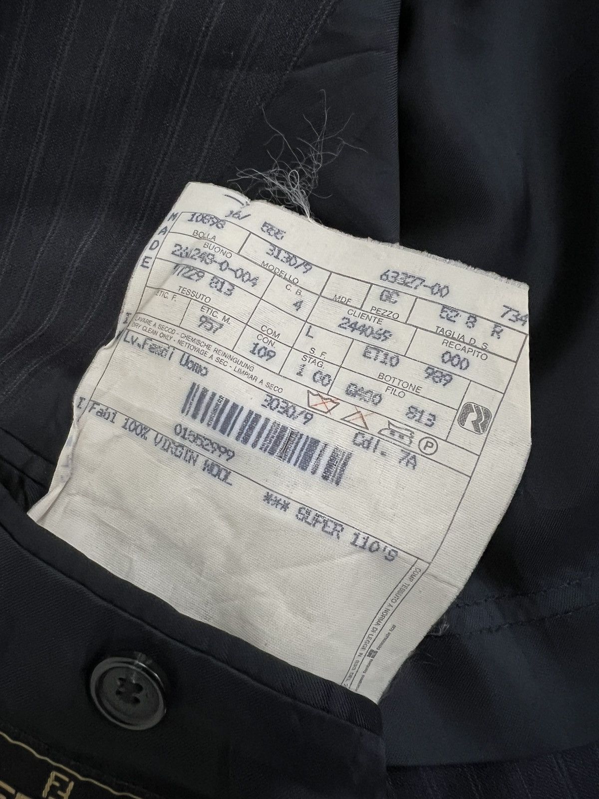 Fendi Fendi Blazer Stripes Size 52R - 6 Thumbnail