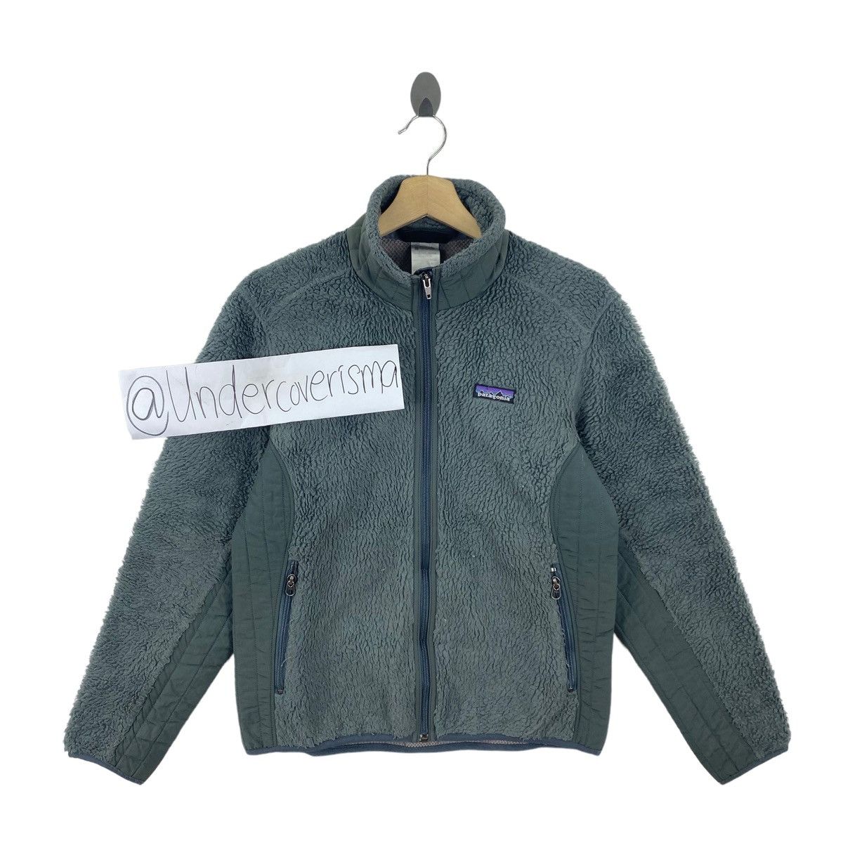 Patagonia Vintage PATAGONIA SYNCHILLA Deep Pile Sherpa Fleece Grey Size US M / EU 48-50 / 2 - 1 Thumbnail