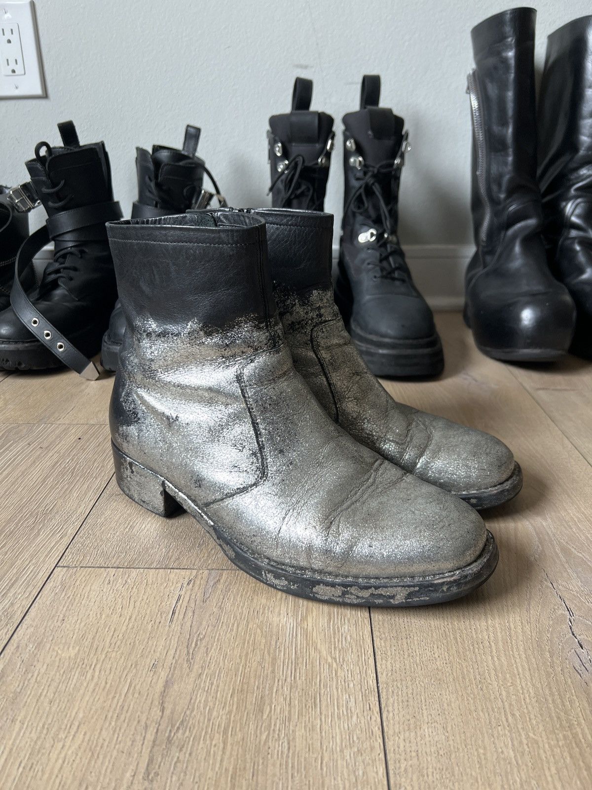 margiela biker boots