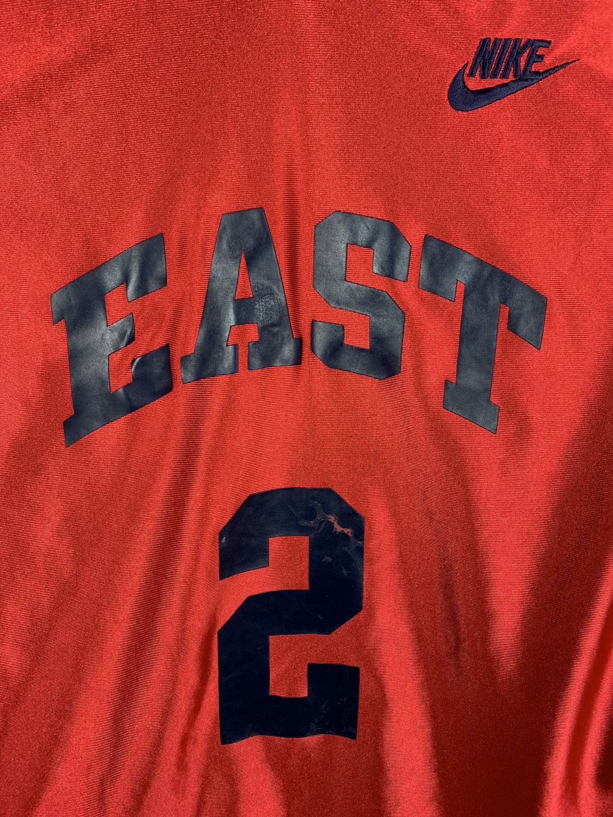 NBA NIKE East 2 Mens M vintage Jersey Red Blue Sleeveless Vest Size US M / EU 48-50 / 2 - 3 Thumbnail