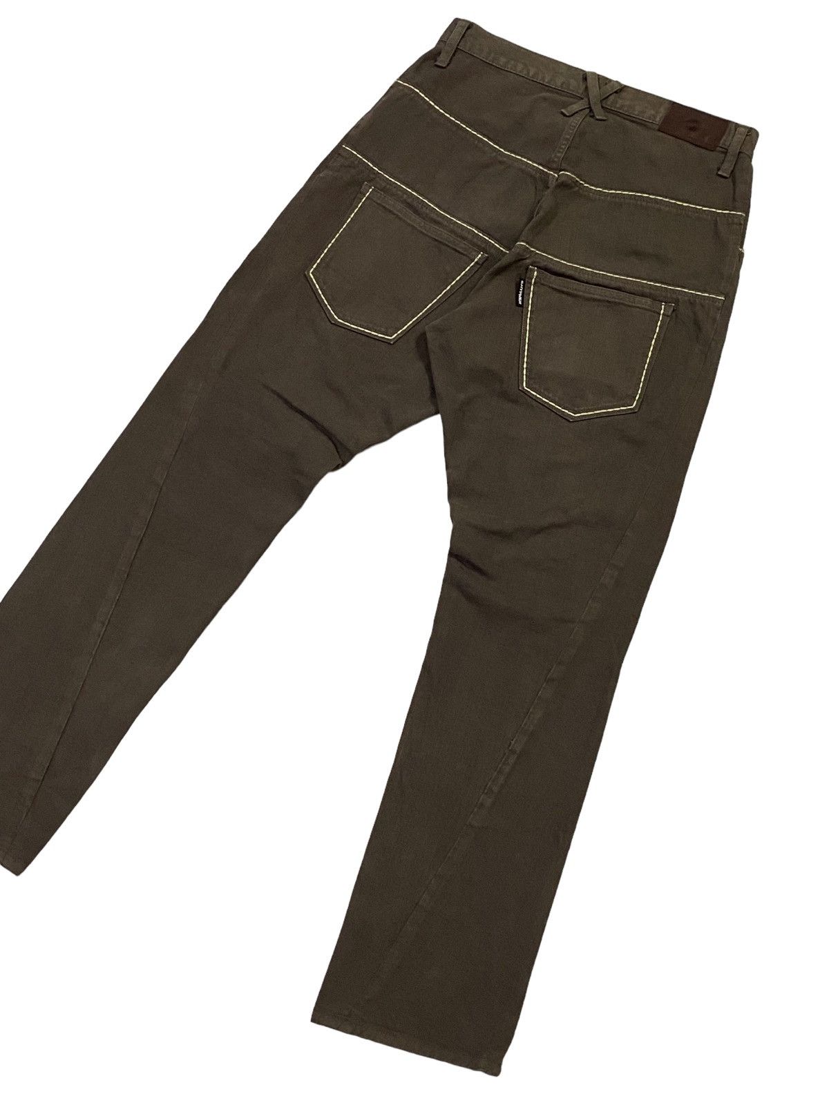 Japanese Brand E HYPHEN WORLDGALLERY RIPPED DISTRESSED DENIM PANTS Size US 30 / EU 46 - 23 Thumbnail