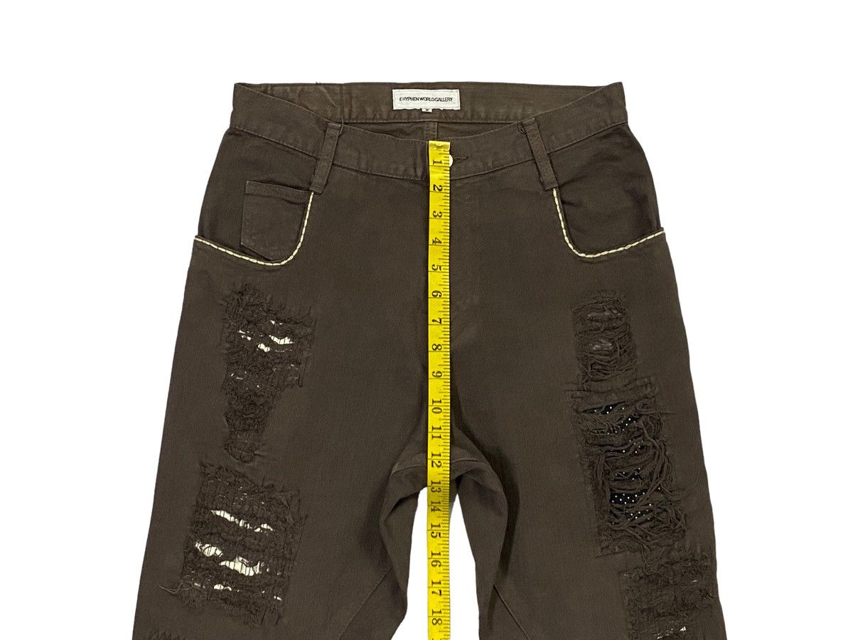 Japanese Brand E HYPHEN WORLDGALLERY RIPPED DISTRESSED DENIM PANTS Size US 30 / EU 46 - 5 Thumbnail