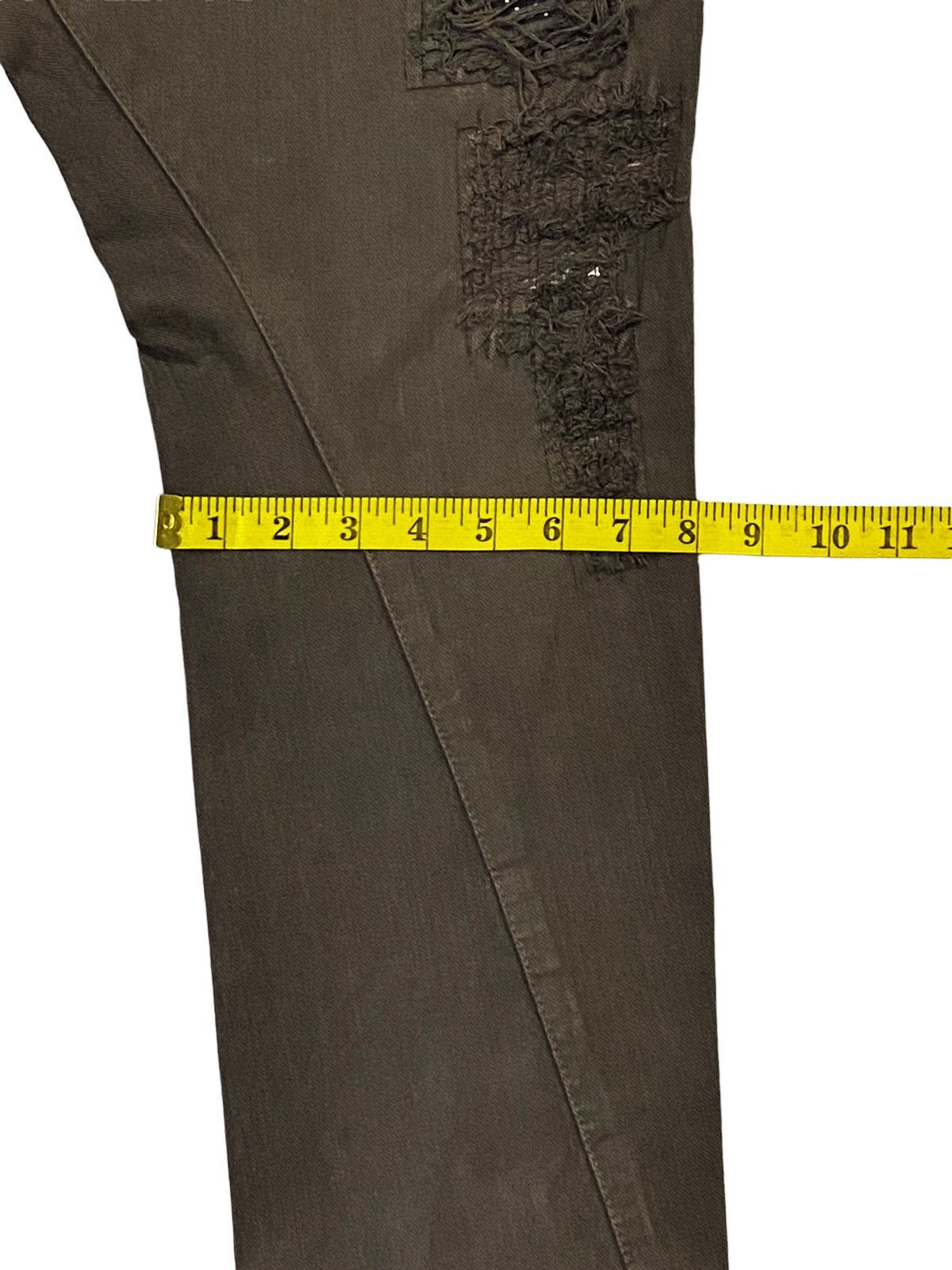 Japanese Brand E HYPHEN WORLDGALLERY RIPPED DISTRESSED DENIM PANTS Size US 30 / EU 46 - 8 Thumbnail