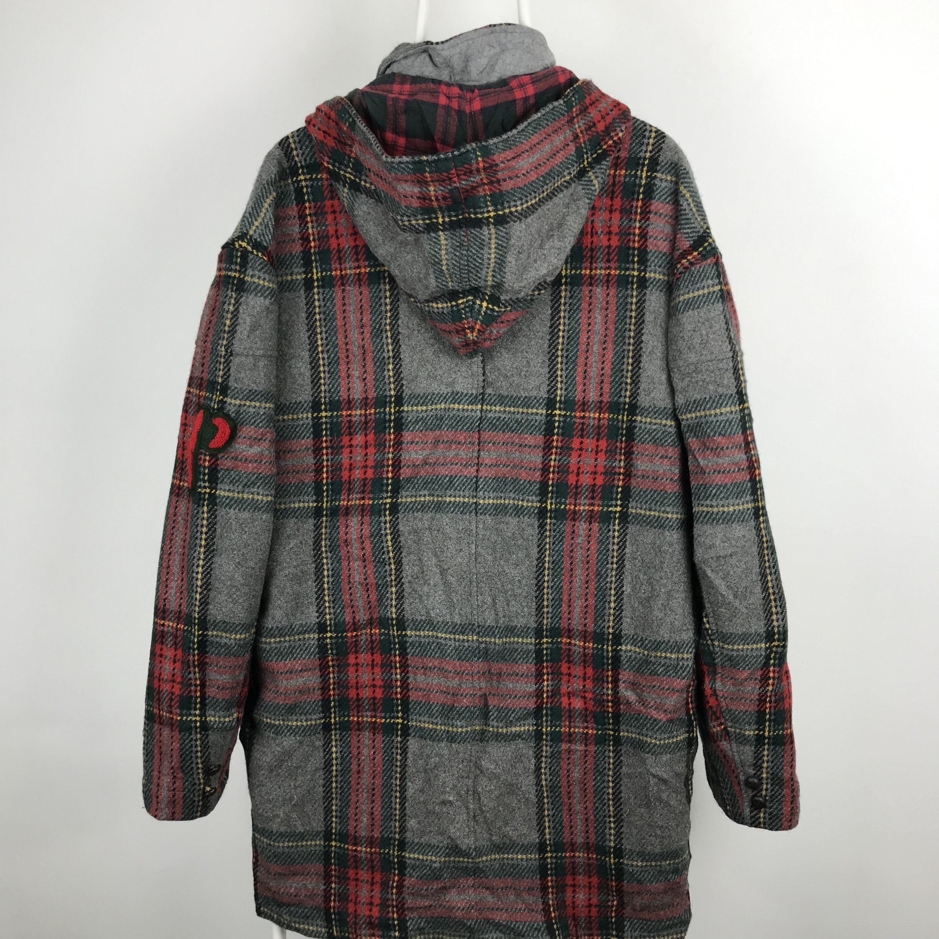 Japanese Brand Z12 PAPAS WOOL TARTAN WINTER PARKA JACKET PUNK DESIGN Size US L / EU 52-54 / 3 - 1 Thumbnail