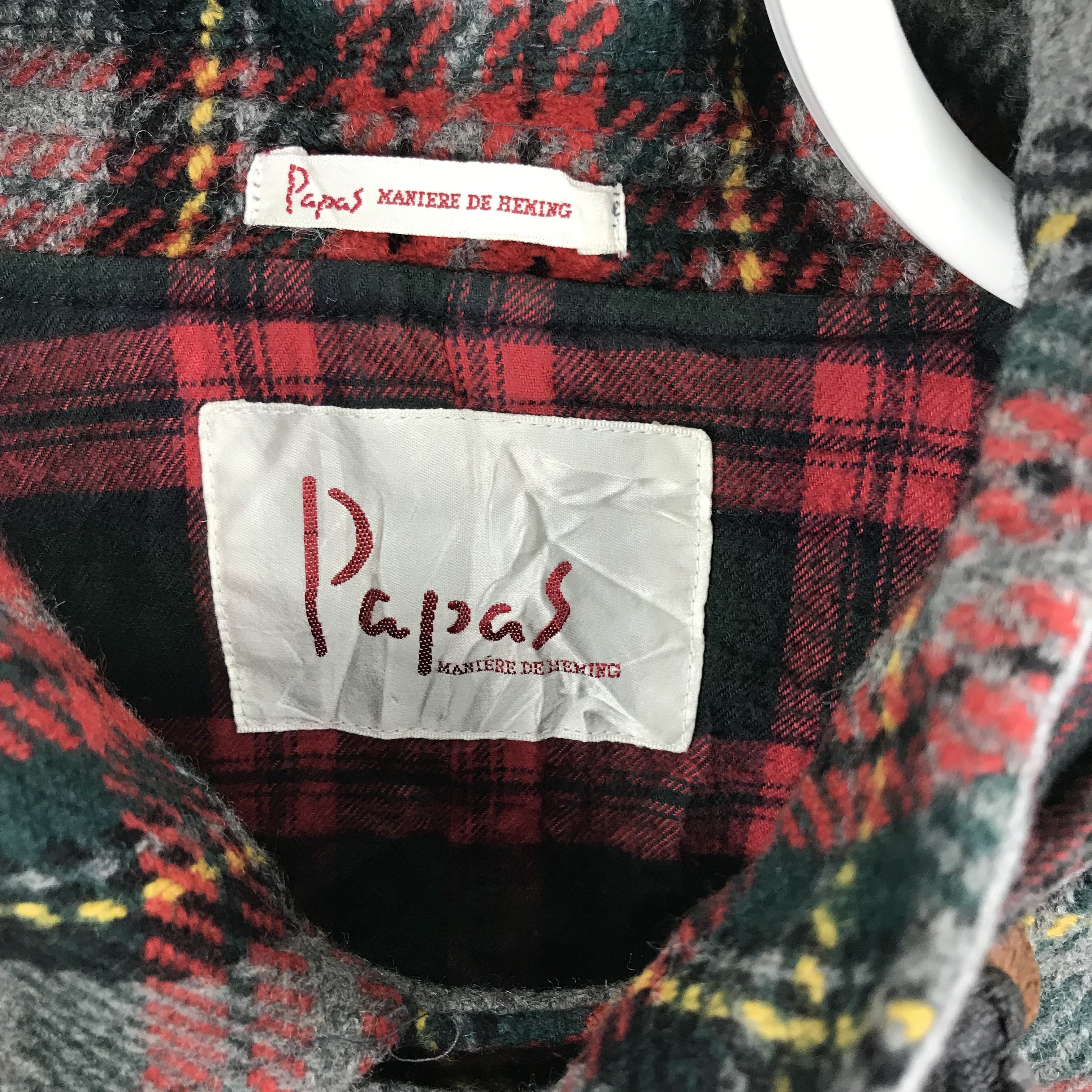 Japanese Brand Z12 PAPAS WOOL TARTAN WINTER PARKA JACKET PUNK DESIGN Size US L / EU 52-54 / 3 - 4 Thumbnail