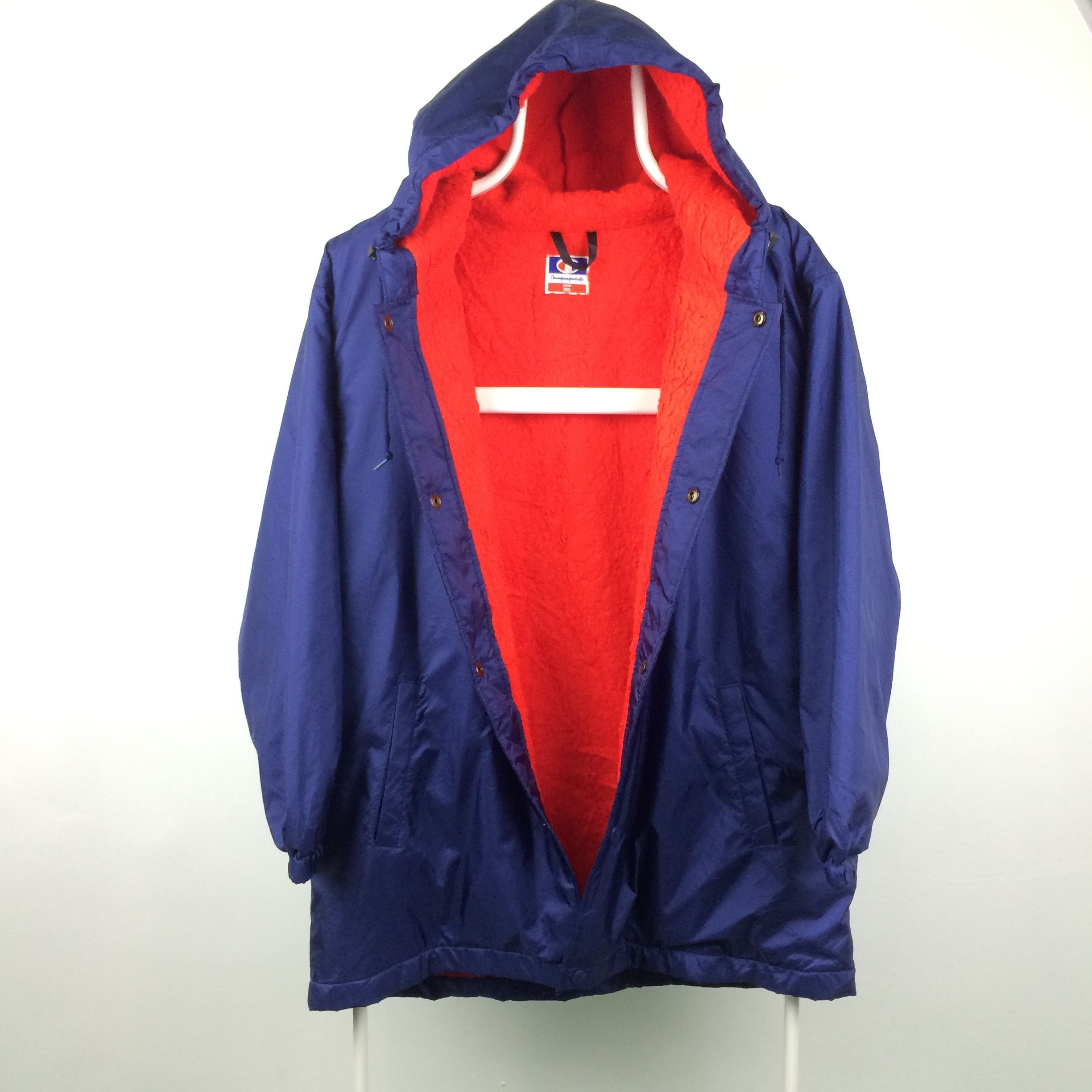 Champion × Vintage Z22 VTG CHAMPION USA BIG LOGO WINTER HOODIE JACKET Size US XL / EU 56 / 4 - 4 Thumbnail