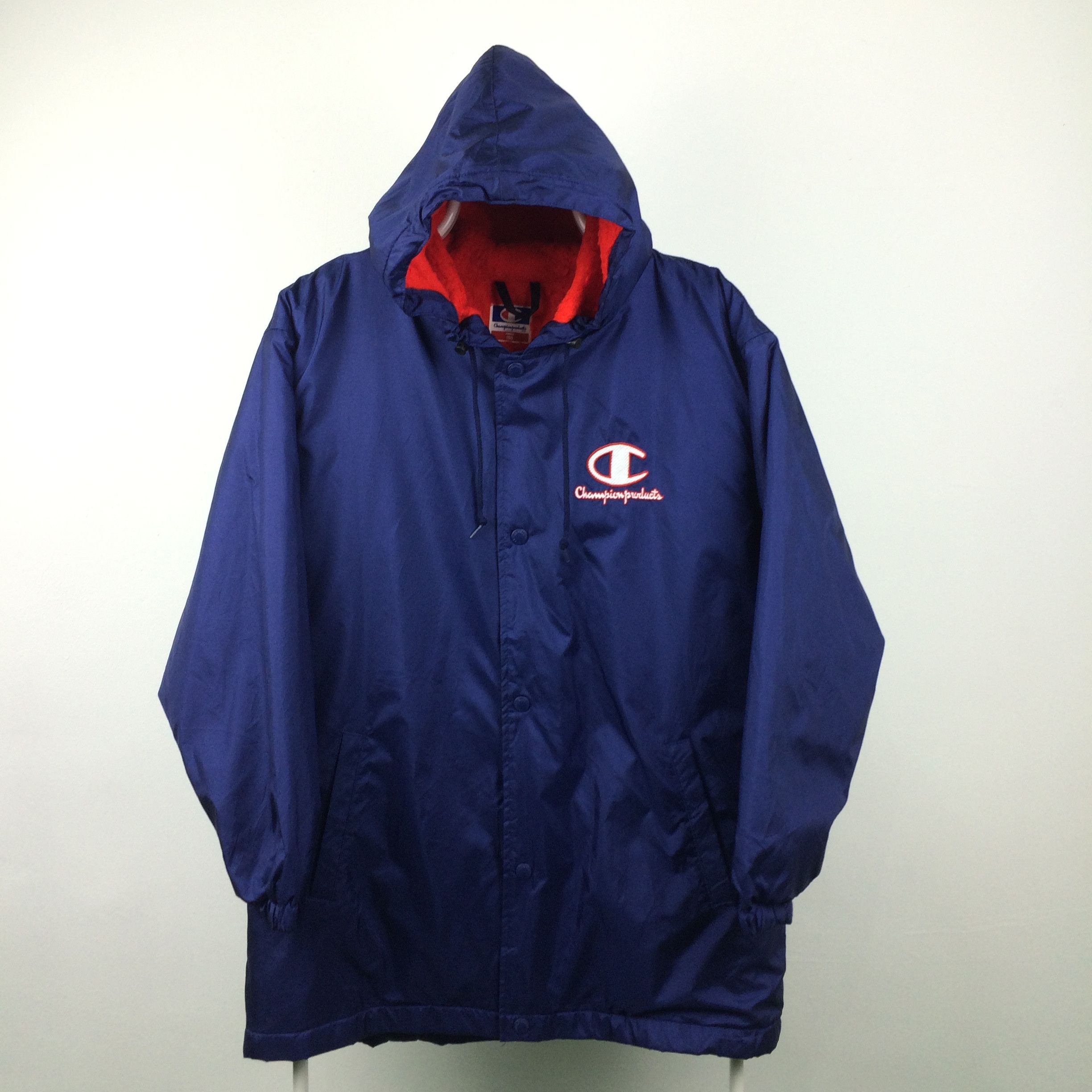 Champion × Vintage Z22 VTG CHAMPION USA BIG LOGO WINTER HOODIE JACKET Size US XL / EU 56 / 4 - 2 Thumbnail