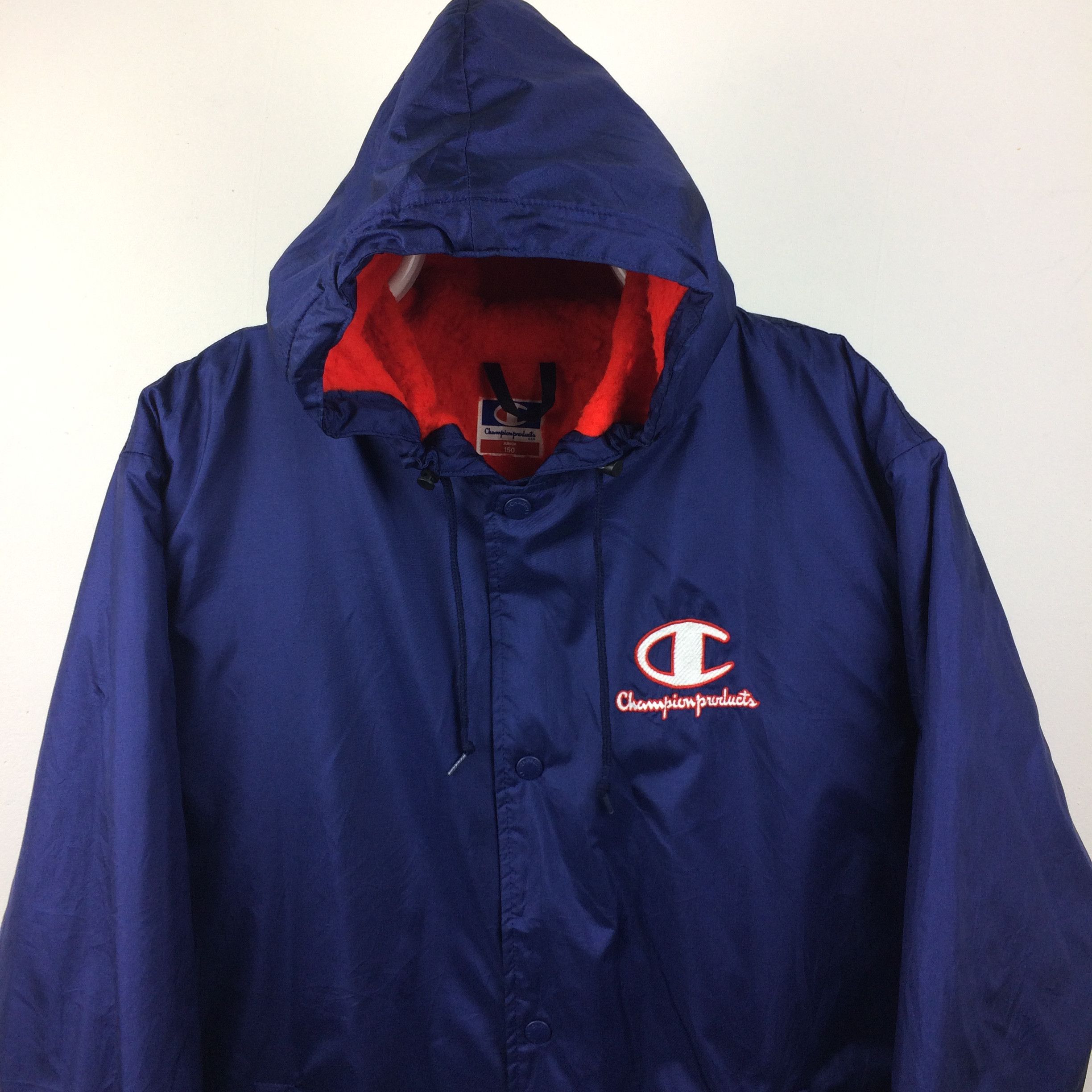 Champion × Vintage Z22 VTG CHAMPION USA BIG LOGO WINTER HOODIE JACKET Size US XL / EU 56 / 4 - 3 Thumbnail