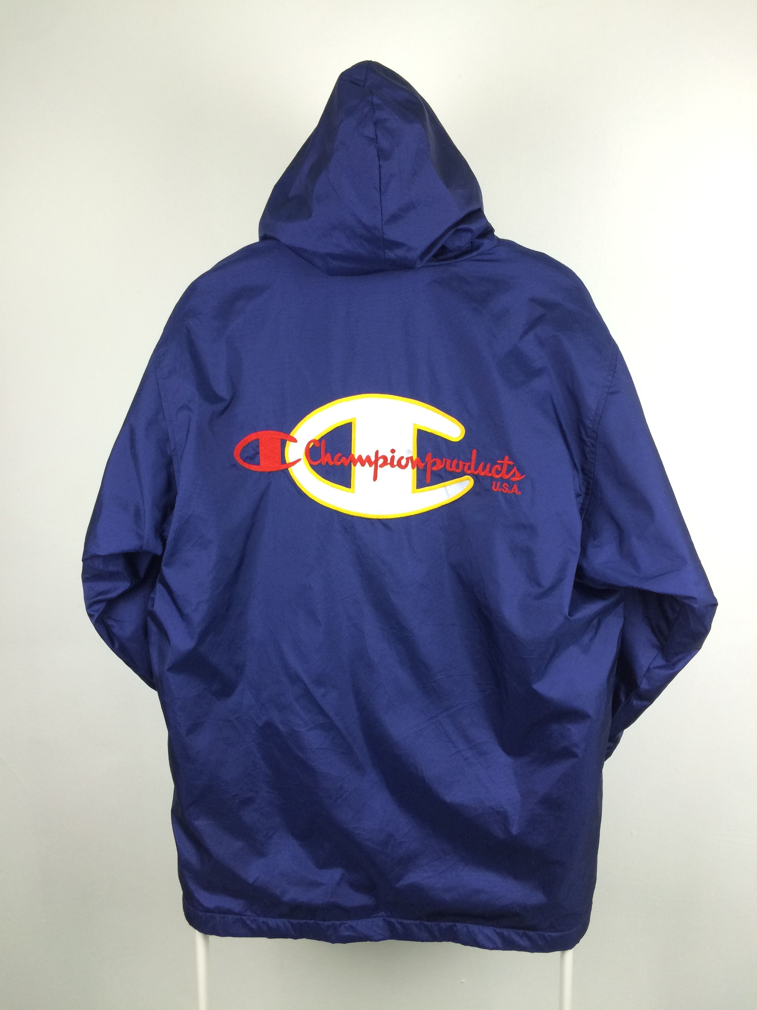 Champion × Vintage Z22 VTG CHAMPION USA BIG LOGO WINTER HOODIE JACKET Size US XL / EU 56 / 4 - 1 Thumbnail