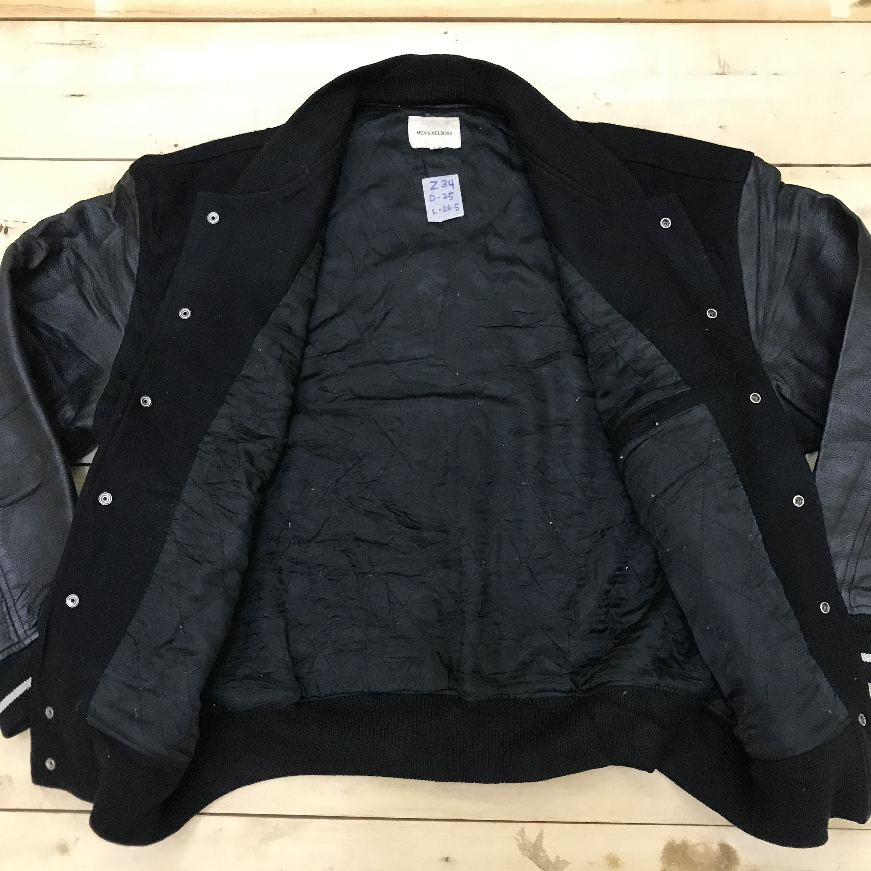 Melrose Z34 NEED GONE! MEN'S MELROSE VARSITY JACKET LEATHER Size US L / EU 52-54 / 3 - 5 Thumbnail