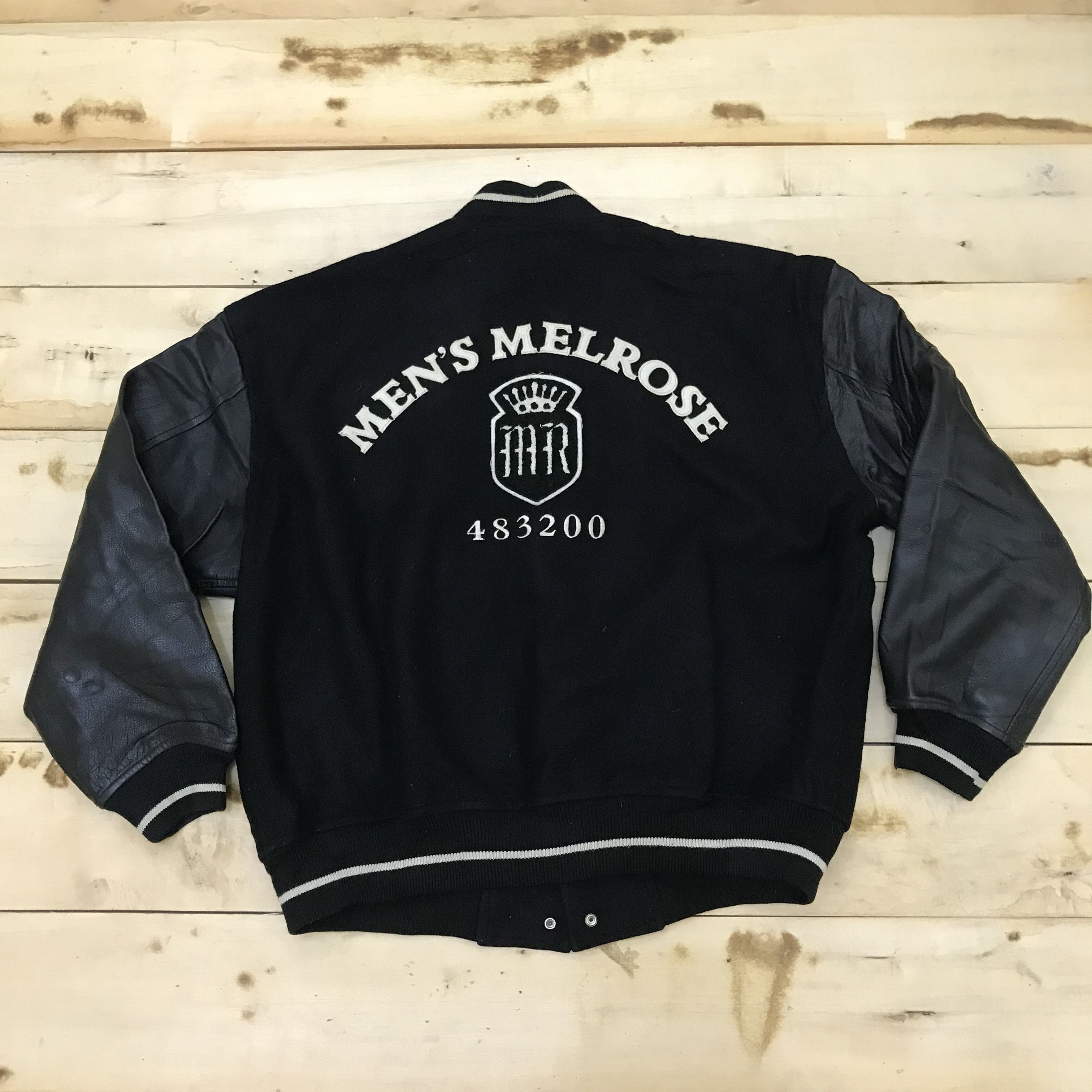 Melrose Z34 NEED GONE! MEN'S MELROSE VARSITY JACKET LEATHER Size US L / EU 52-54 / 3 - 1 Thumbnail
