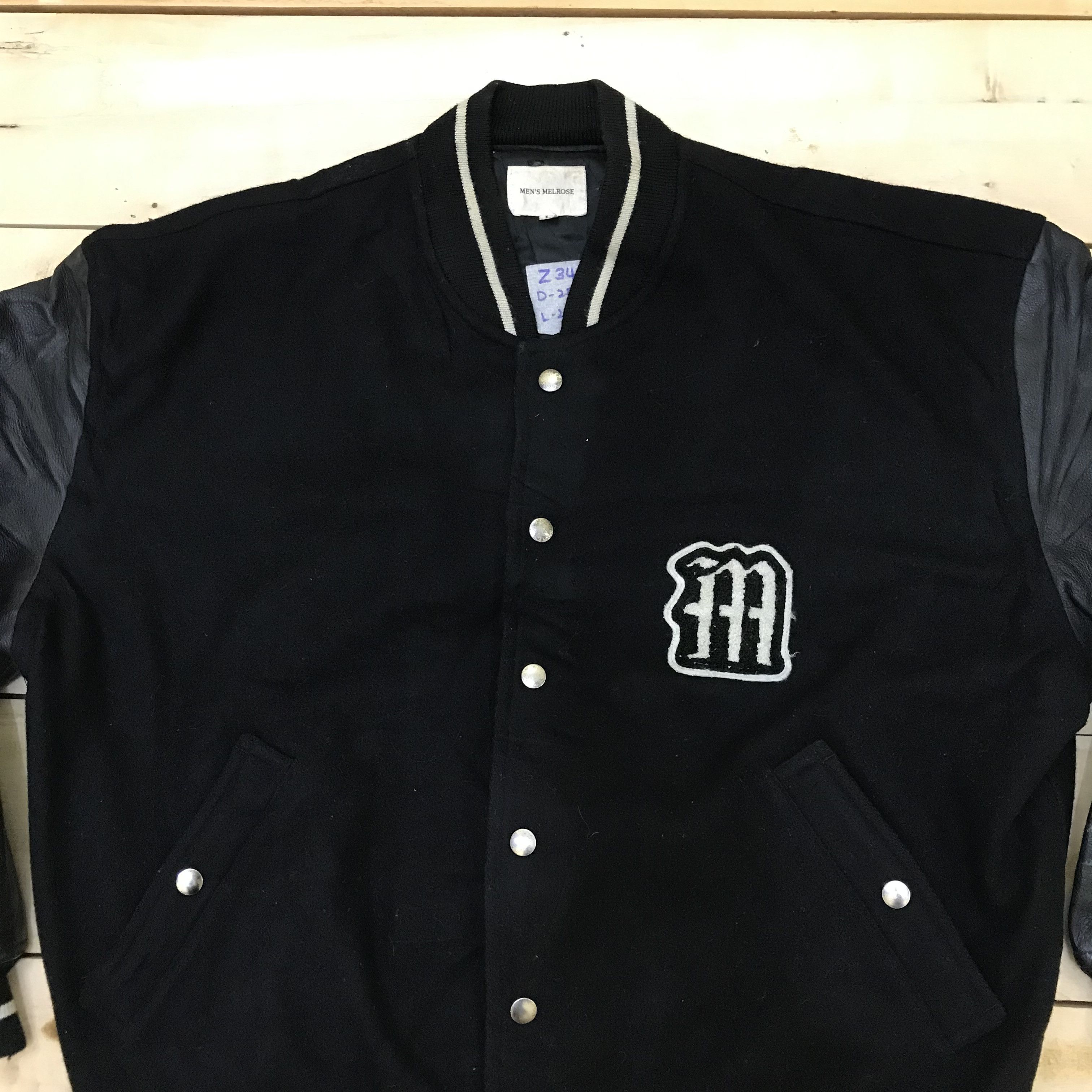 Melrose Z34 NEED GONE! MEN'S MELROSE VARSITY JACKET LEATHER Size US L / EU 52-54 / 3 - 3 Thumbnail