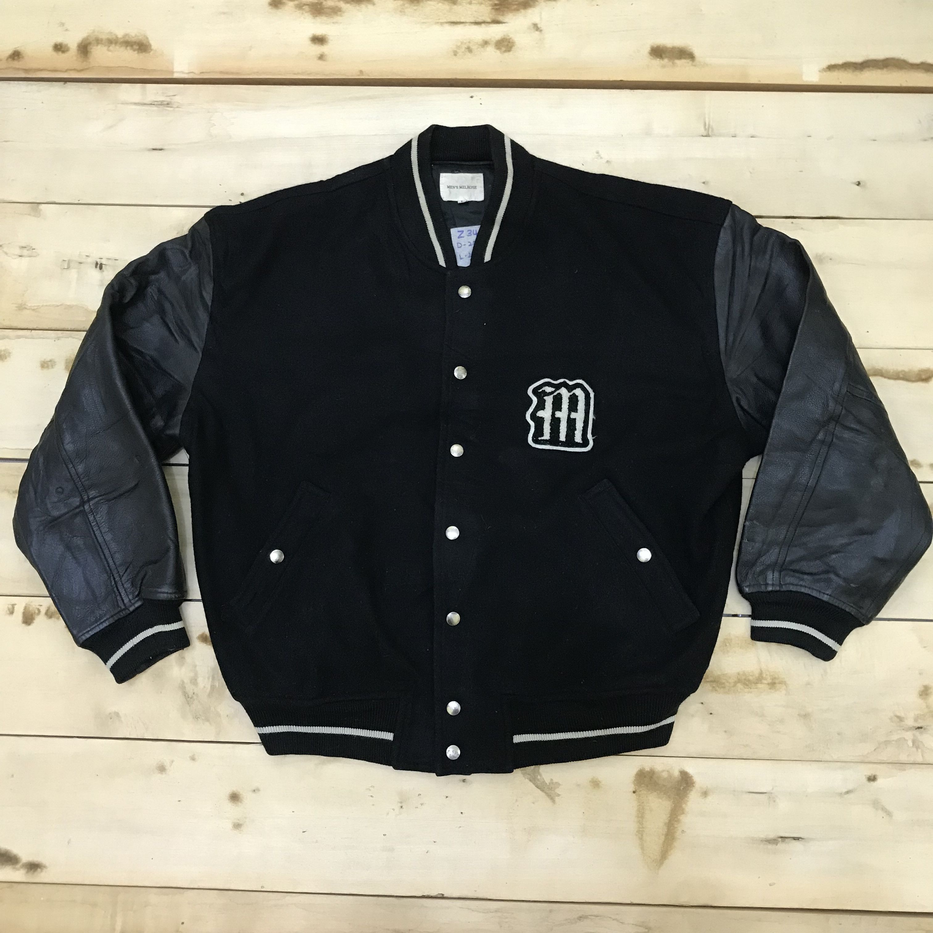 Melrose Z34 NEED GONE! MEN'S MELROSE VARSITY JACKET LEATHER Size US L / EU 52-54 / 3 - 2 Thumbnail
