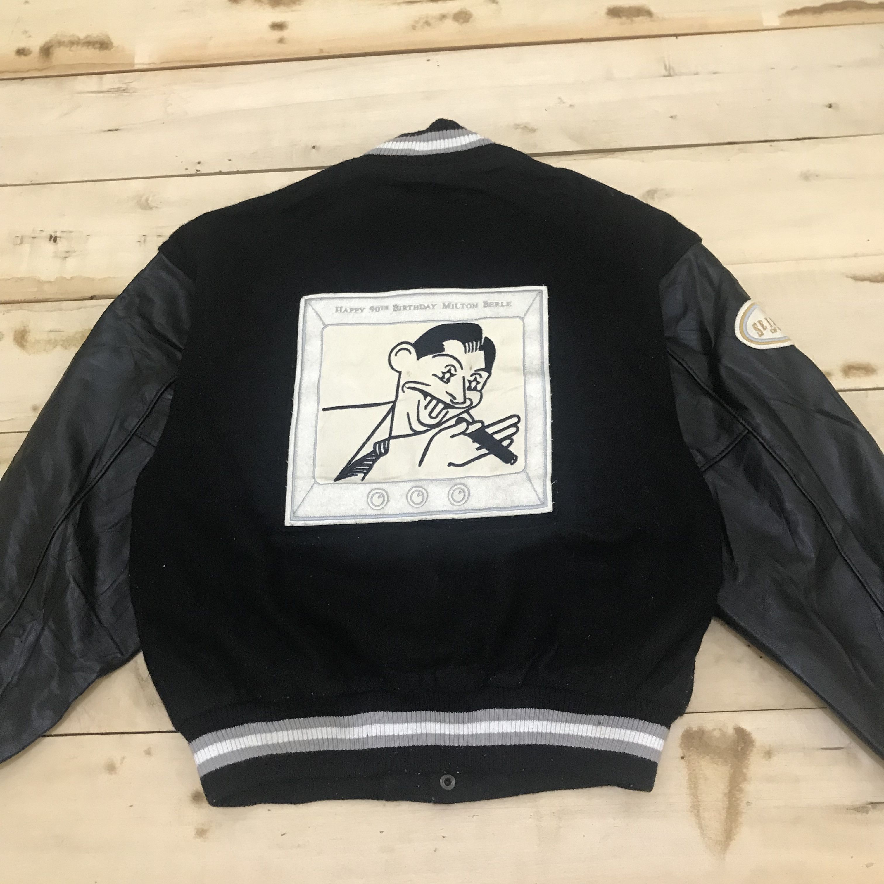 Vintage Z40 VTG MILTON BERLE 90TH BIRTHDAY ROOTS VARSITY JACKET Size US M / EU 48-50 / 2 - 2 Thumbnail