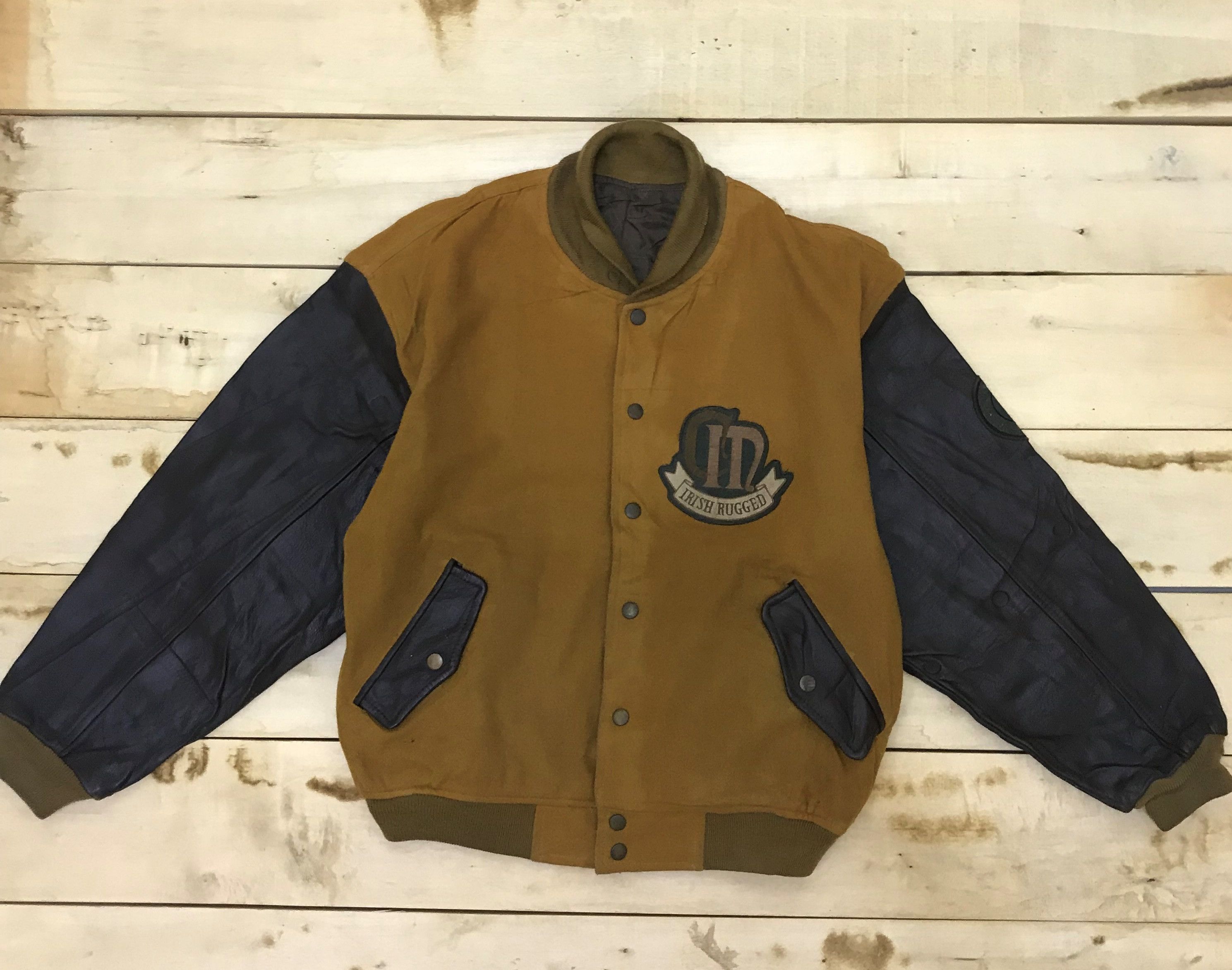 Vintage Z69 CLAUDE CROSS IRISH RUGGED TASTE VARSITY JACKET | Grailed