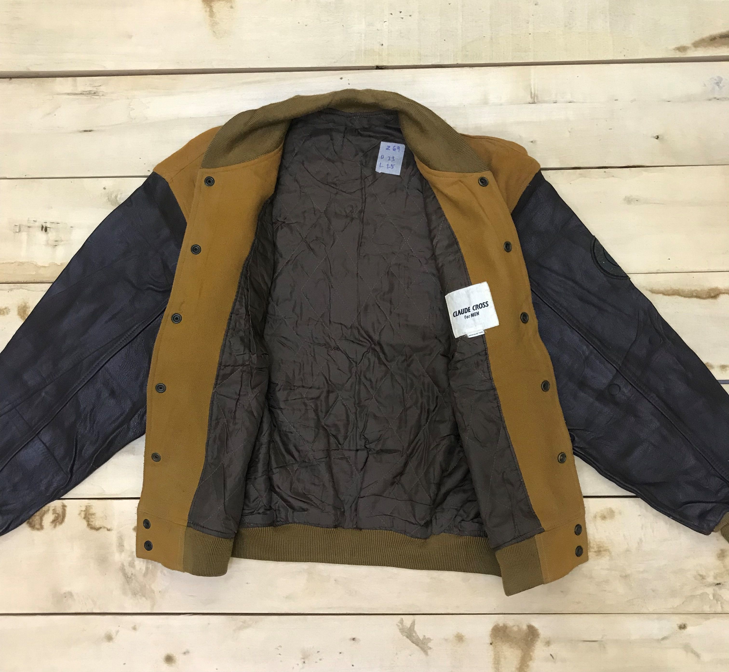 Vintage Z69 CLAUDE CROSS IRISH RUGGED TASTE VARSITY JACKET Size US L / EU 52-54 / 3 - 4 Thumbnail