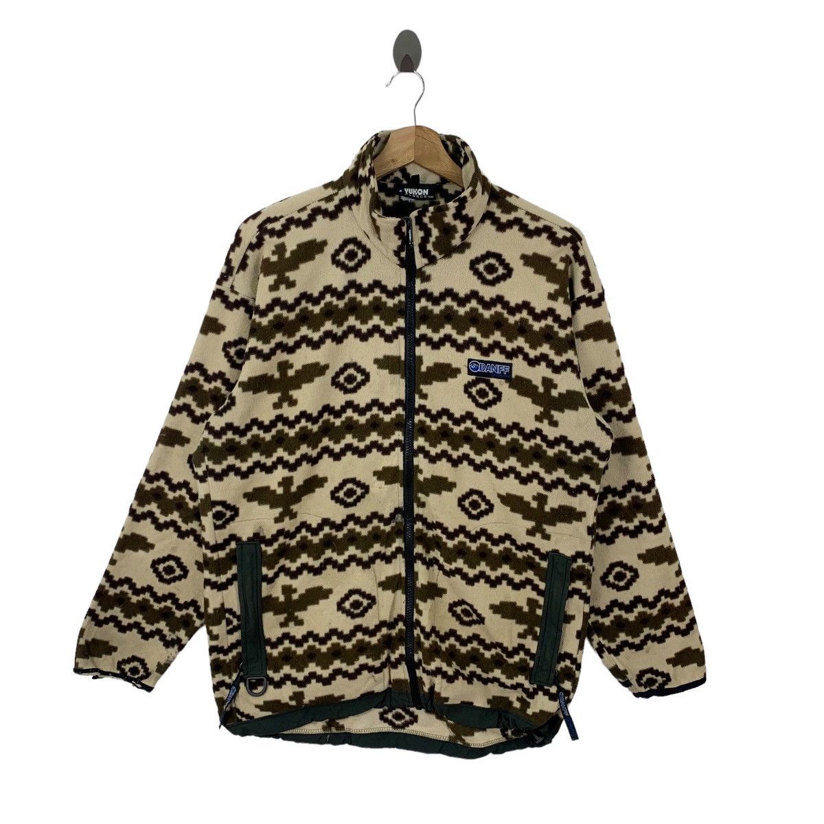 Japanese Brand × Vintage Vintage Banff Canada Fleece Zipper Sweater Size US M / EU 48-50 / 2 - 1 Thumbnail
