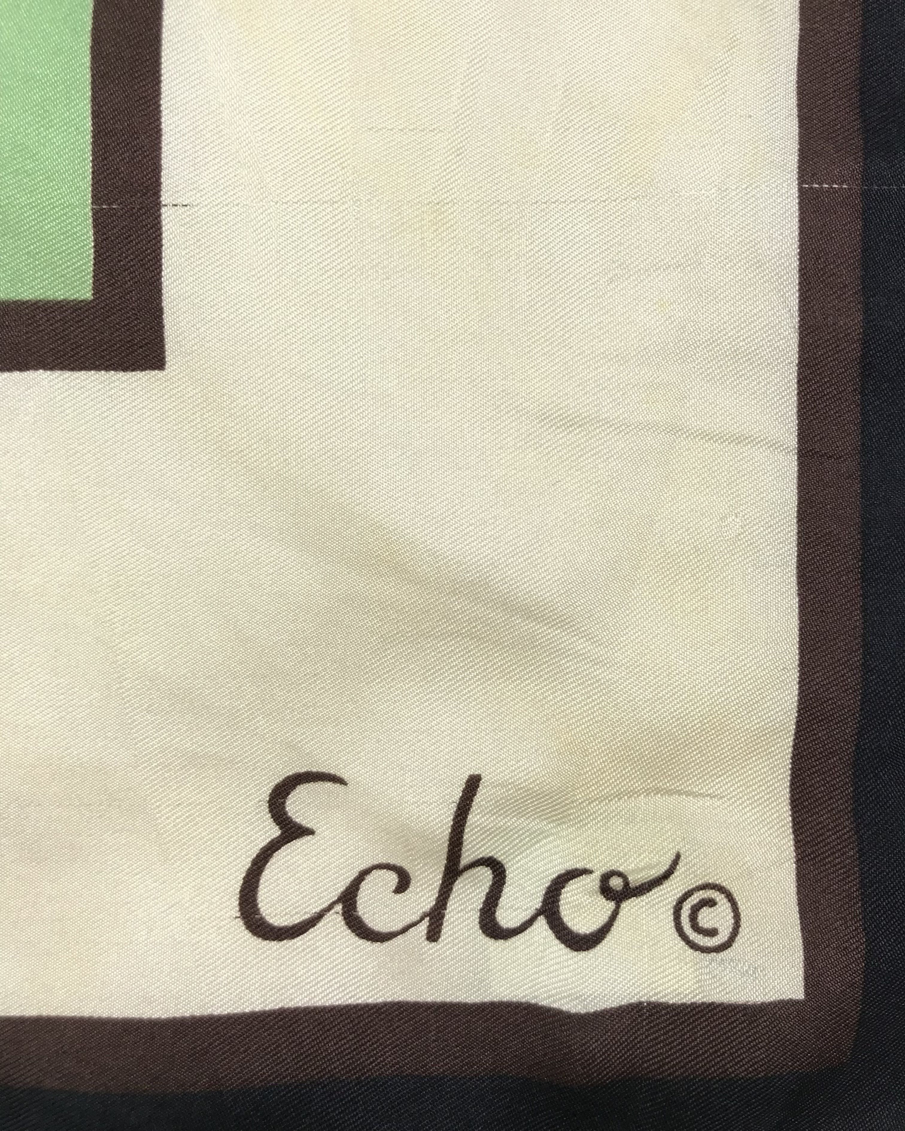 Other × Vintage EH801 Vintage Echo Silk Scarf Size ONE SIZE - 6 Thumbnail