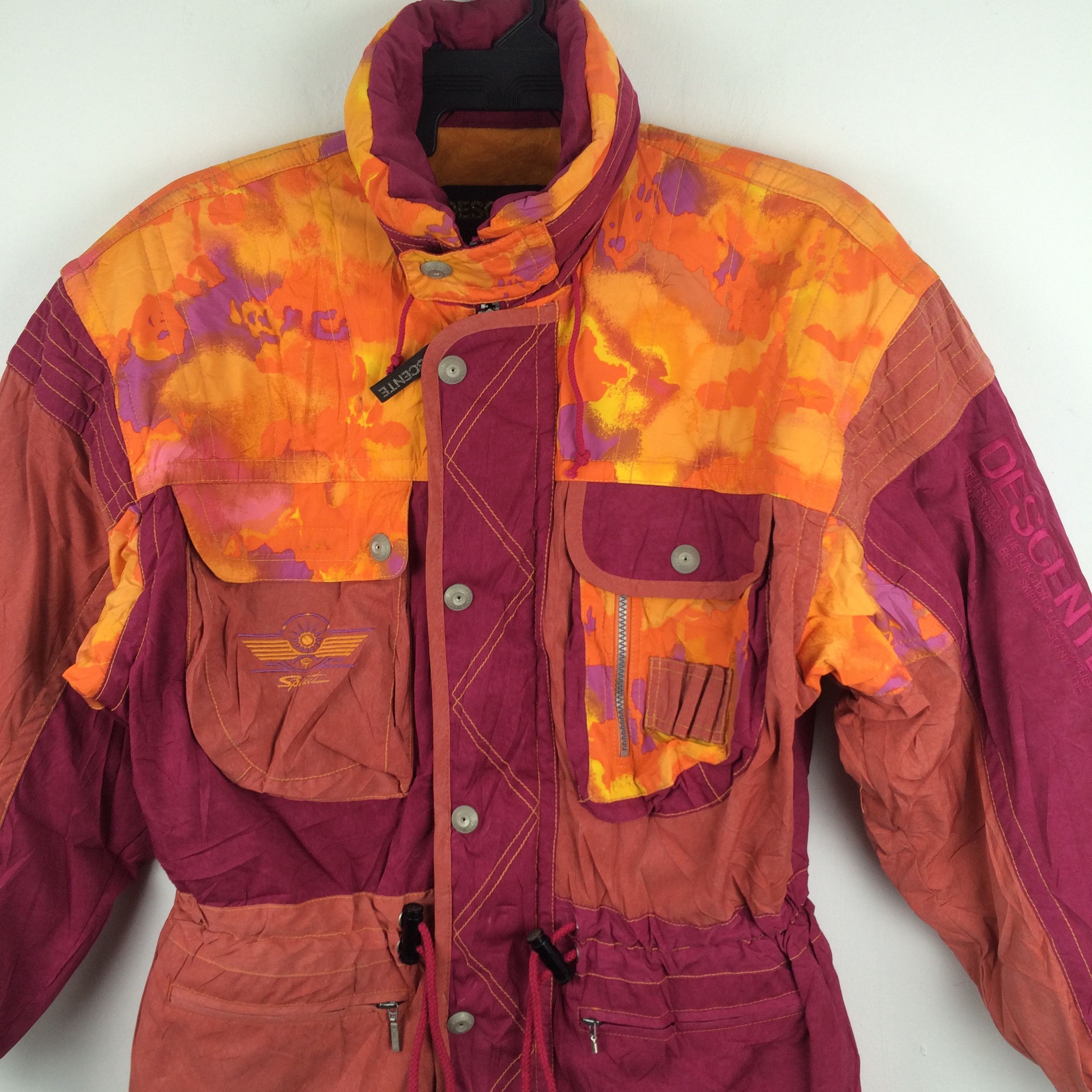 Descente × Japanese Brand z82 JAPAN descente vtg ski jacket pachwork tie dye style Size US L / EU 52-54 / 3 - 2 Thumbnail