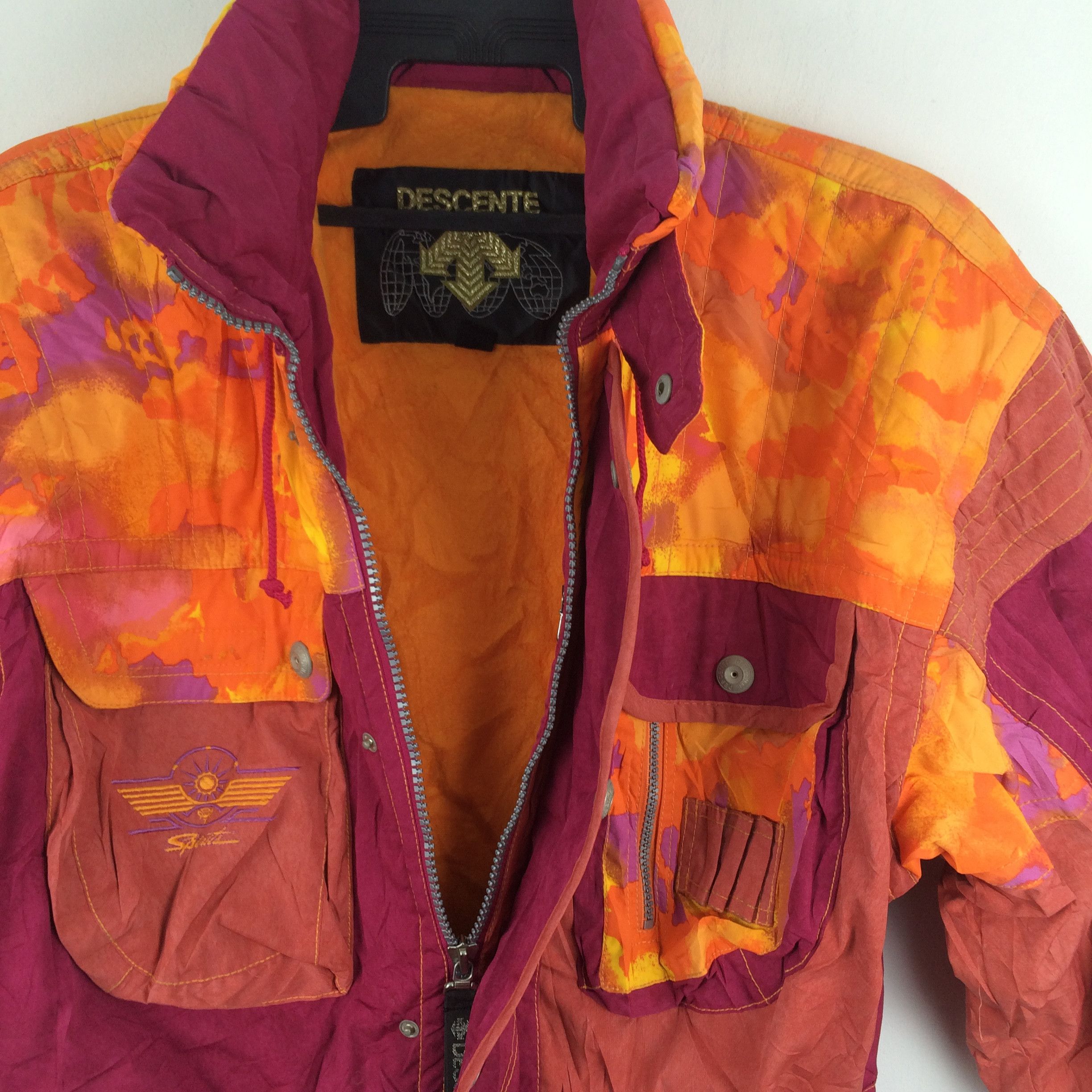 Descente × Japanese Brand z82 JAPAN descente vtg ski jacket pachwork tie dye style Size US L / EU 52-54 / 3 - 3 Thumbnail