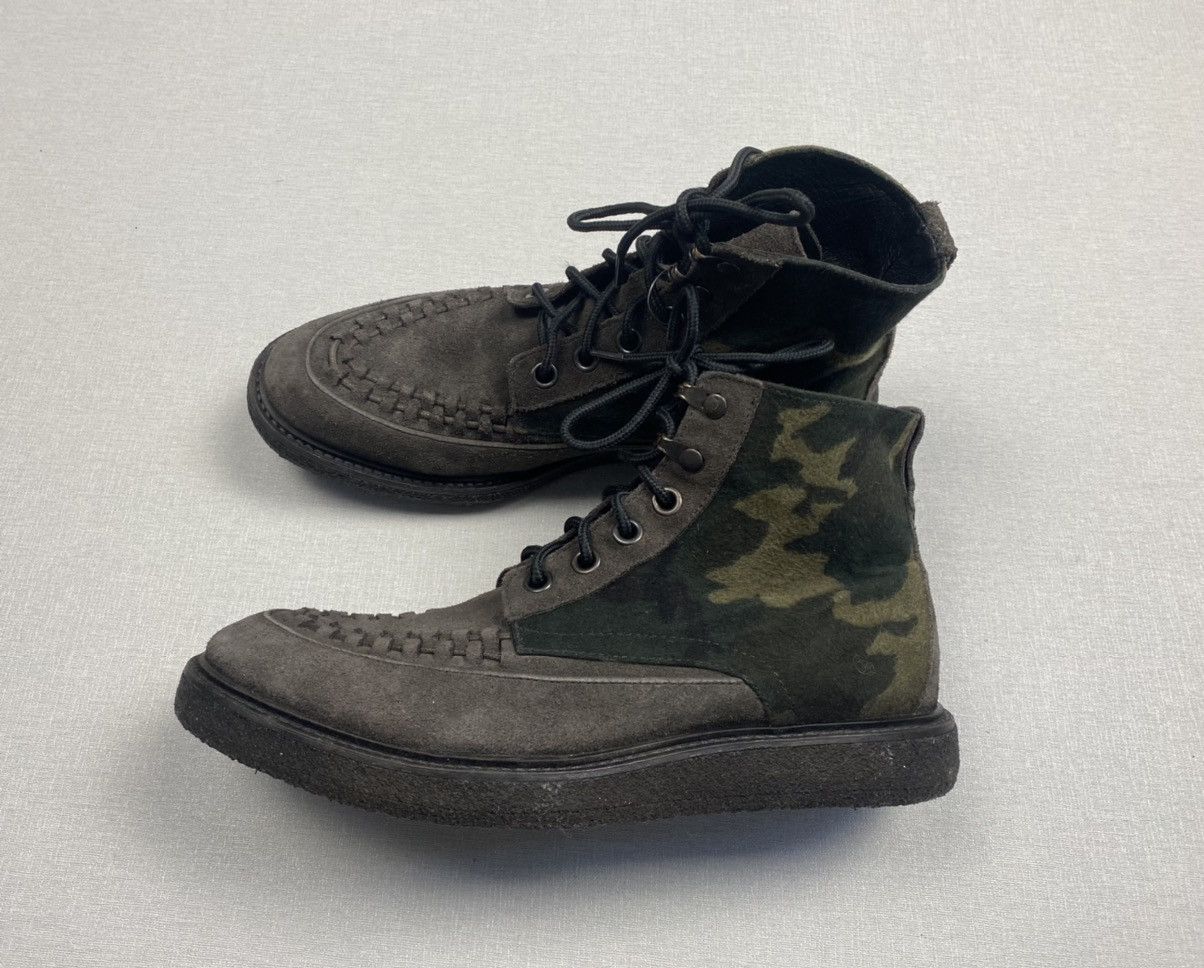 Allsaints Mens Allsaints High Top Leather Boots size 41 Size US 7 / EU 40 - 2 Thumbnail