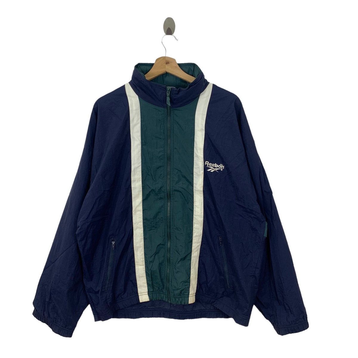 Reebok Vintage 90s Reebok Sportswear Zipper Light Jacket Size US M / EU 48-50 / 2 - 1 Thumbnail