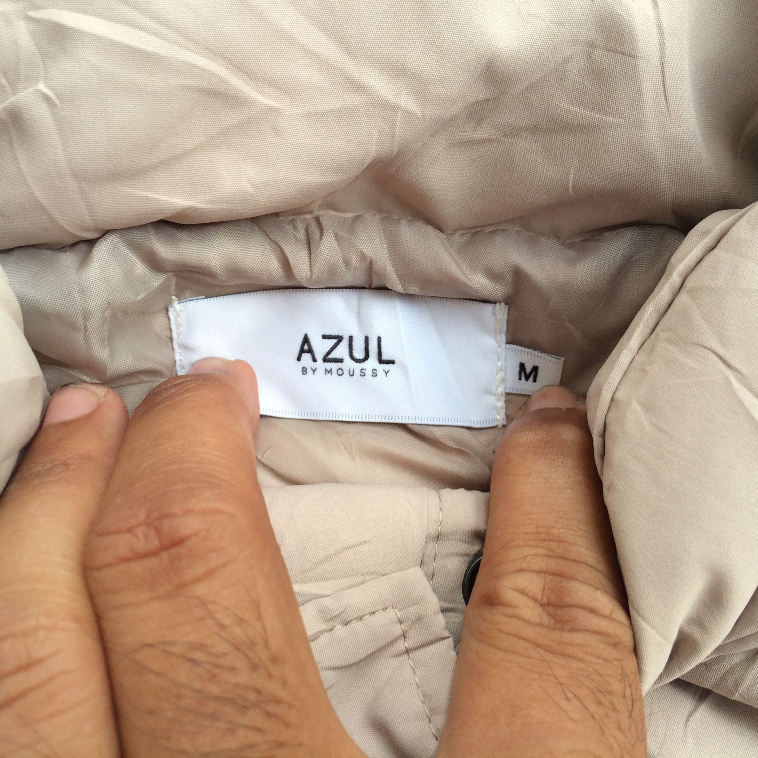Japanese Brand Azul By Moussy Bomber Puffer Hooded Jacket Size M / US 6-8 / IT 42-44 - 3 Thumbnail