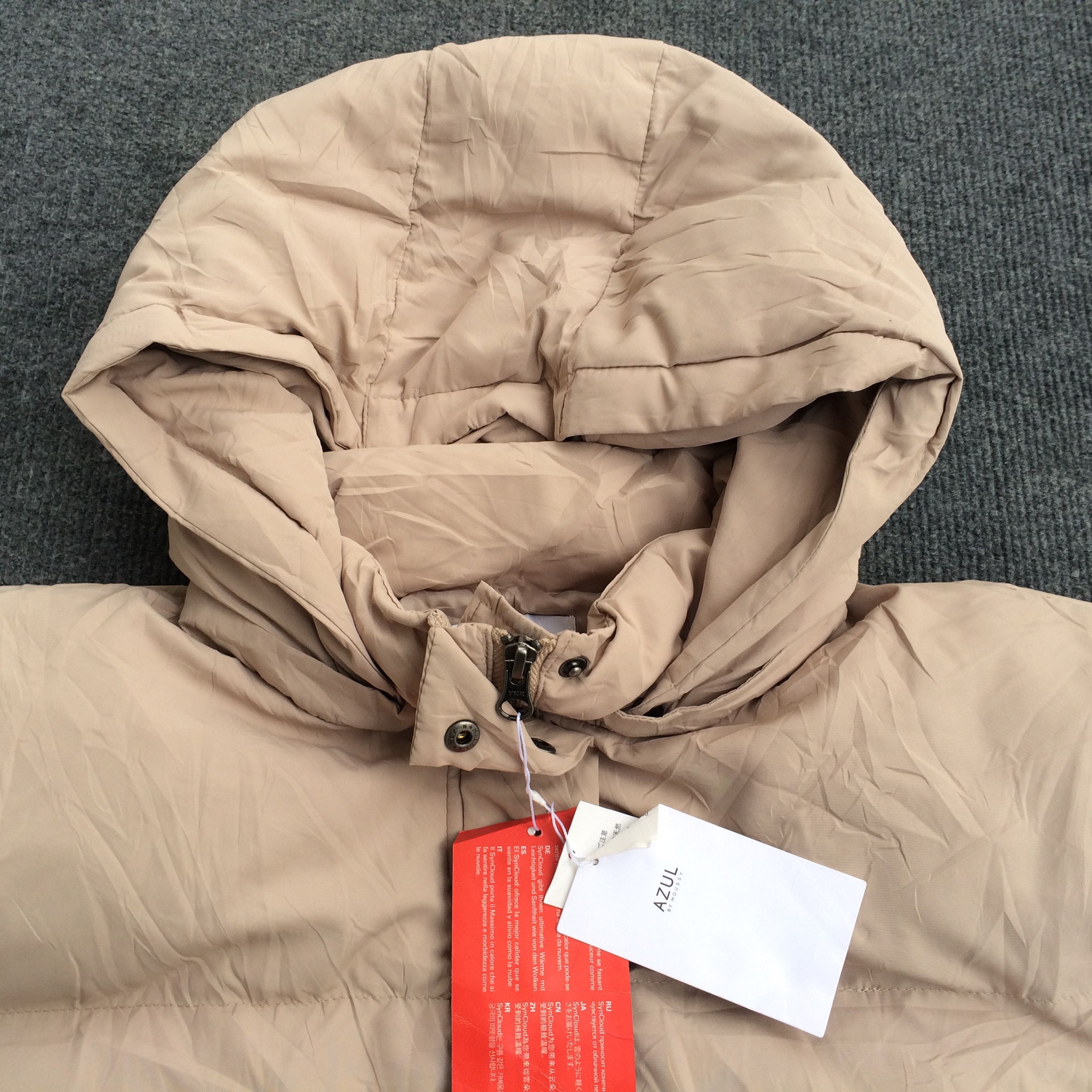 Japanese Brand Azul By Moussy Bomber Puffer Hooded Jacket Size M / US 6-8 / IT 42-44 - 2 Thumbnail