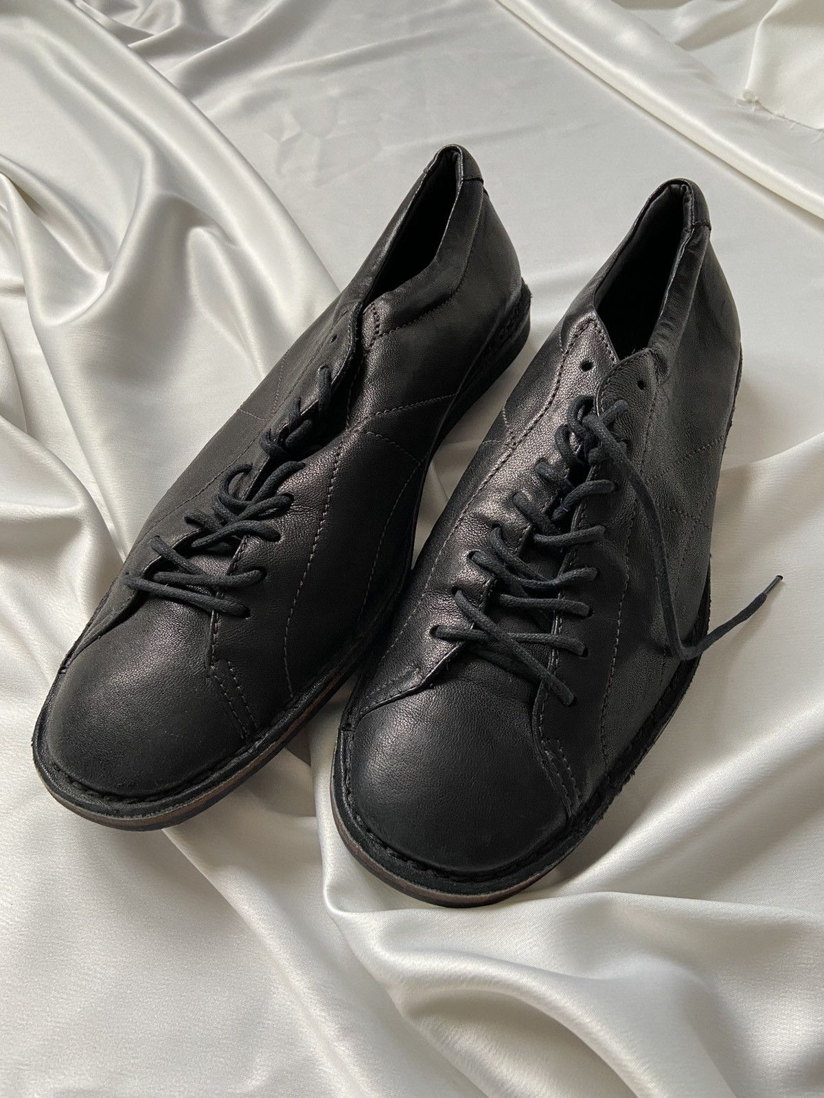 image of C P Company x Vintage C.p Company Black Leather Shoes, Men's (Size 11.5)