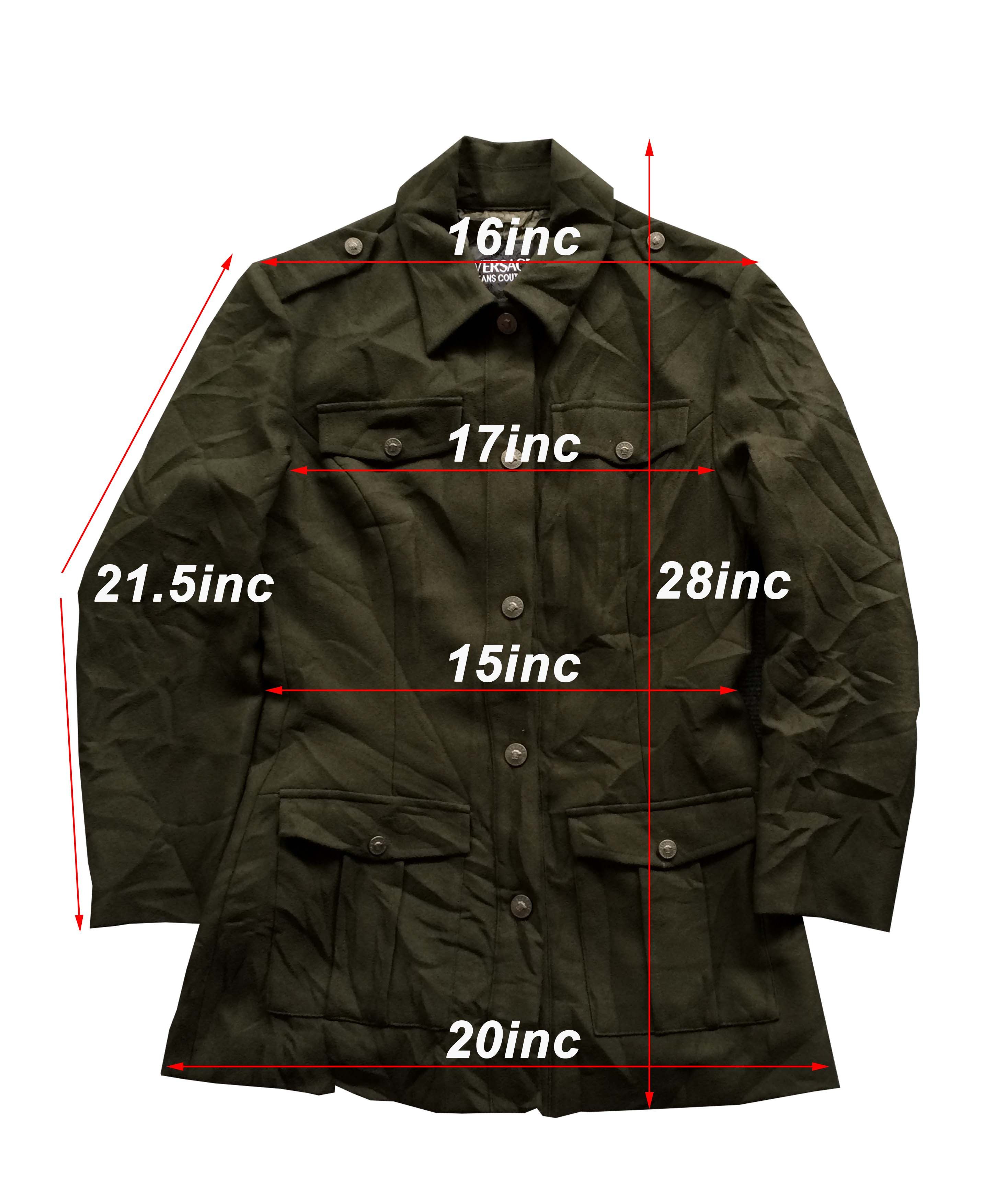 Versace Jeans Couture × Vintage Vtg Versace Jeans Couture 90s 80s Coat Jacket Button Down Size US XS / EU 42 / 0 - 2 Thumbnail