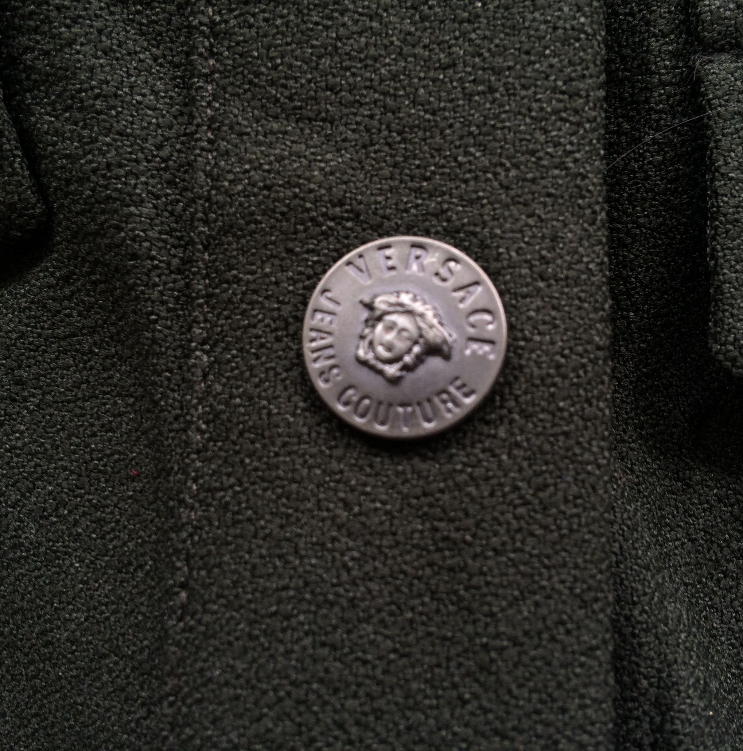 Versace Jeans Couture × Vintage Vtg Versace Jeans Couture 90s 80s Coat Jacket Button Down Size US XS / EU 42 / 0 - 5 Thumbnail