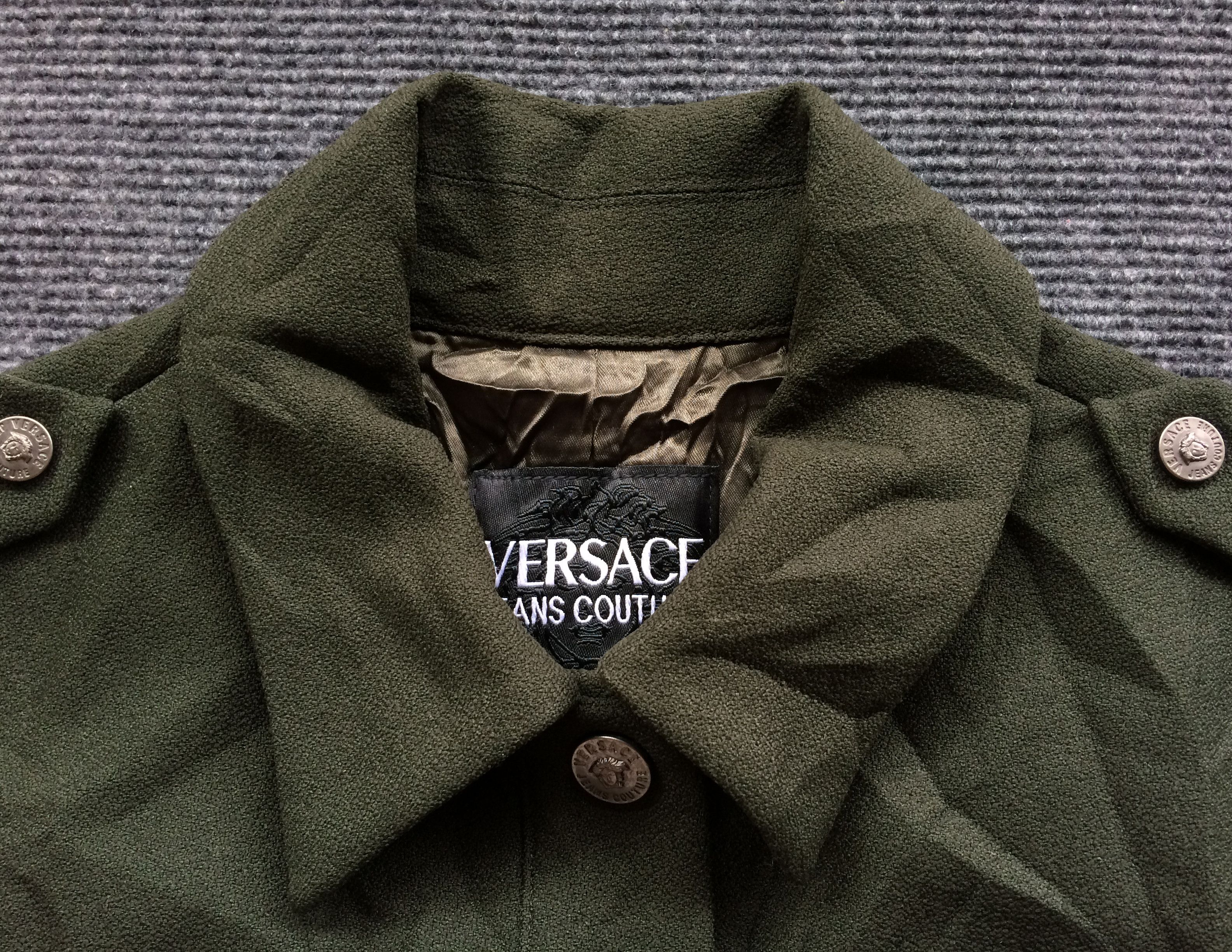 Versace Jeans Couture × Vintage Vtg Versace Jeans Couture 90s 80s Coat Jacket Button Down Size US XS / EU 42 / 0 - 3 Thumbnail