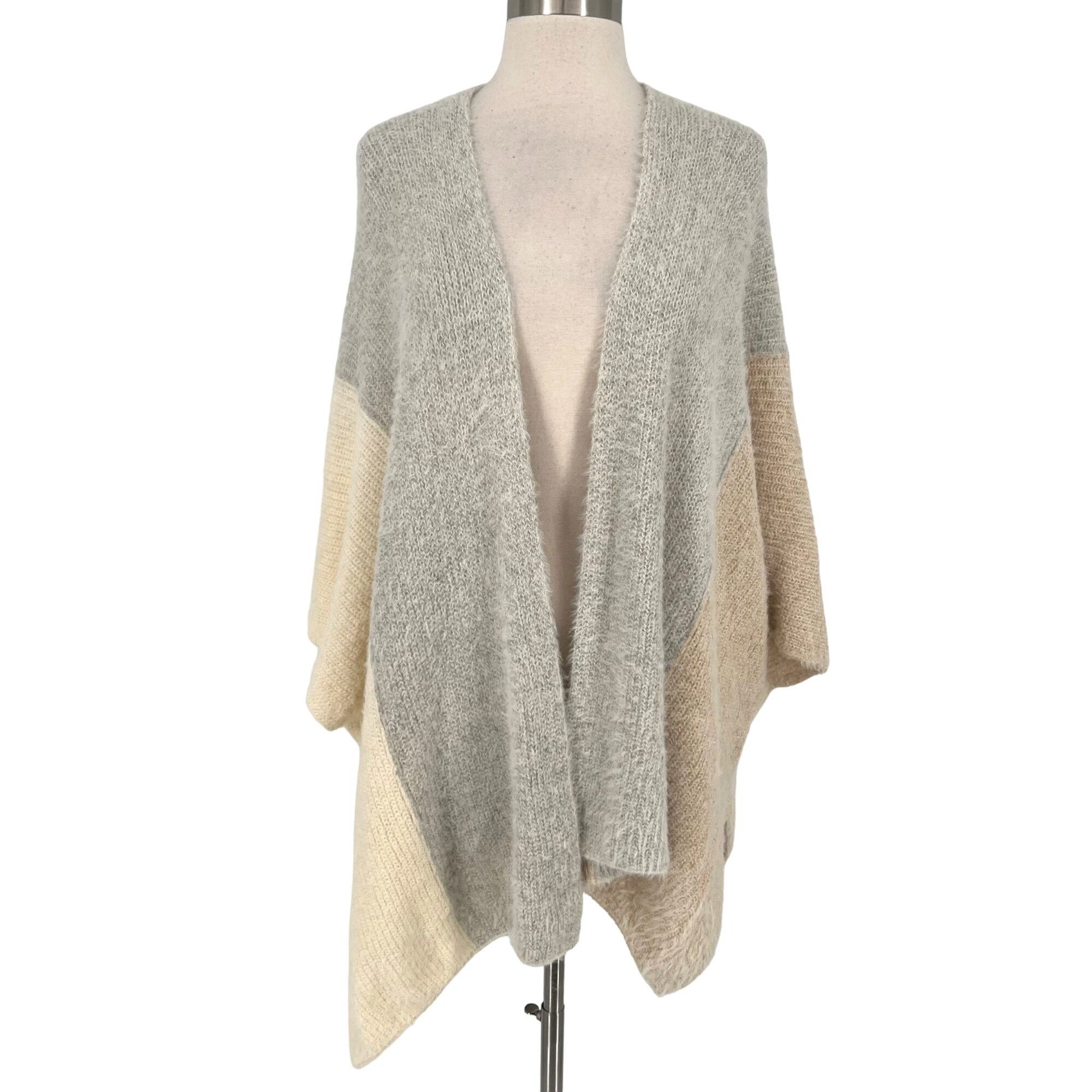 Anthropologie Anthropologie Saturday Sunday Colorblock Kimono Poncho ...