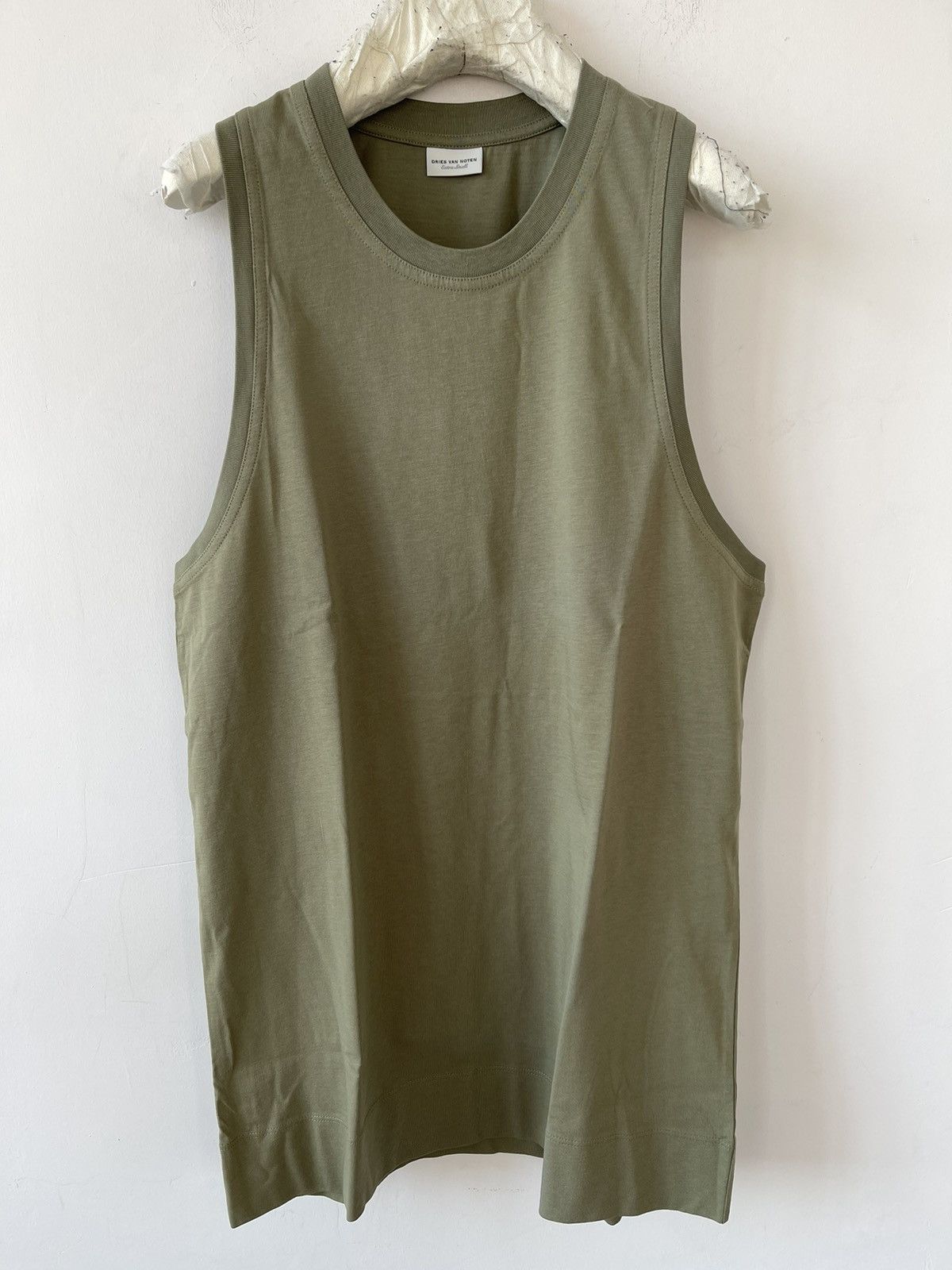 Dries Van Noten Khaki Jersey Tank Top