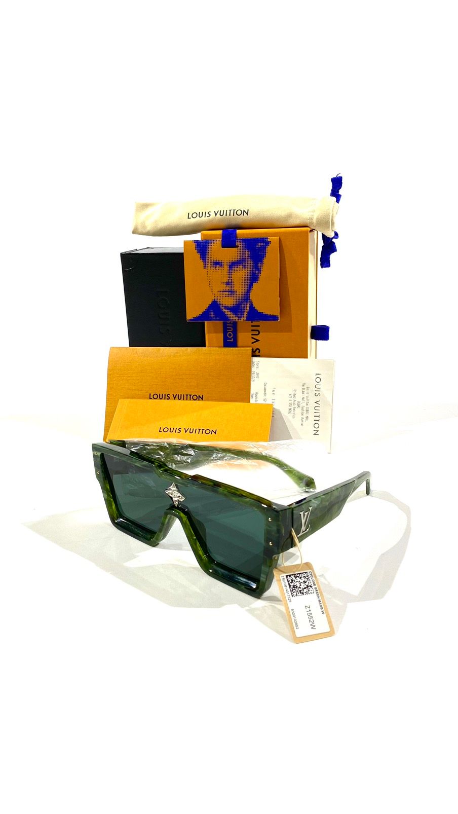 Louis Vuitton Louis Vuitton Cyclone Green Marble sunglasses