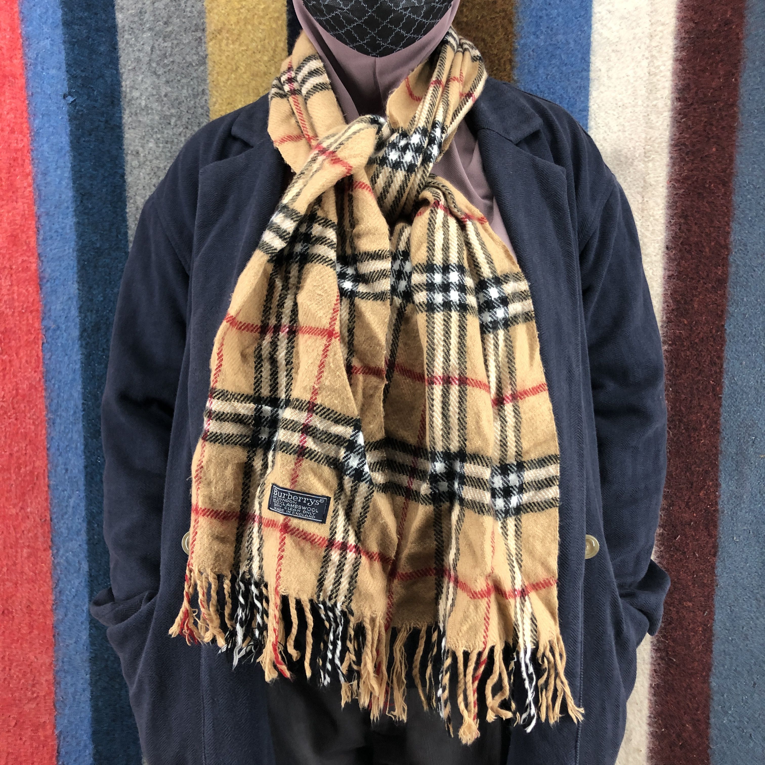 Burberry 90s Vintage BURBERRYS Nova Check Muffler Scarf #0744/AF Size ONE SIZE - 2 Thumbnail
