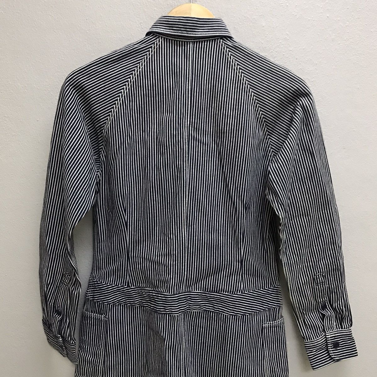 Kapital VINTAGE KAPITAL JAPAN DRESS HICKORY DENIM LONG JACKET Size US XS / EU 42 / 0 - 7 Thumbnail