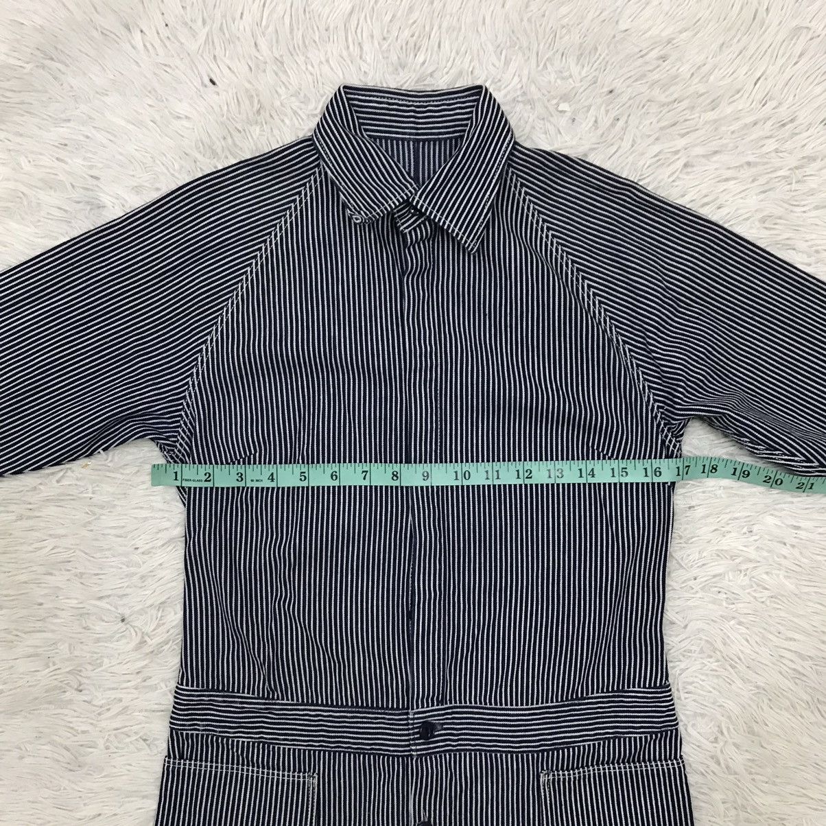 Kapital VINTAGE KAPITAL JAPAN DRESS HICKORY DENIM LONG JACKET Size US XS / EU 42 / 0 - 16 Thumbnail