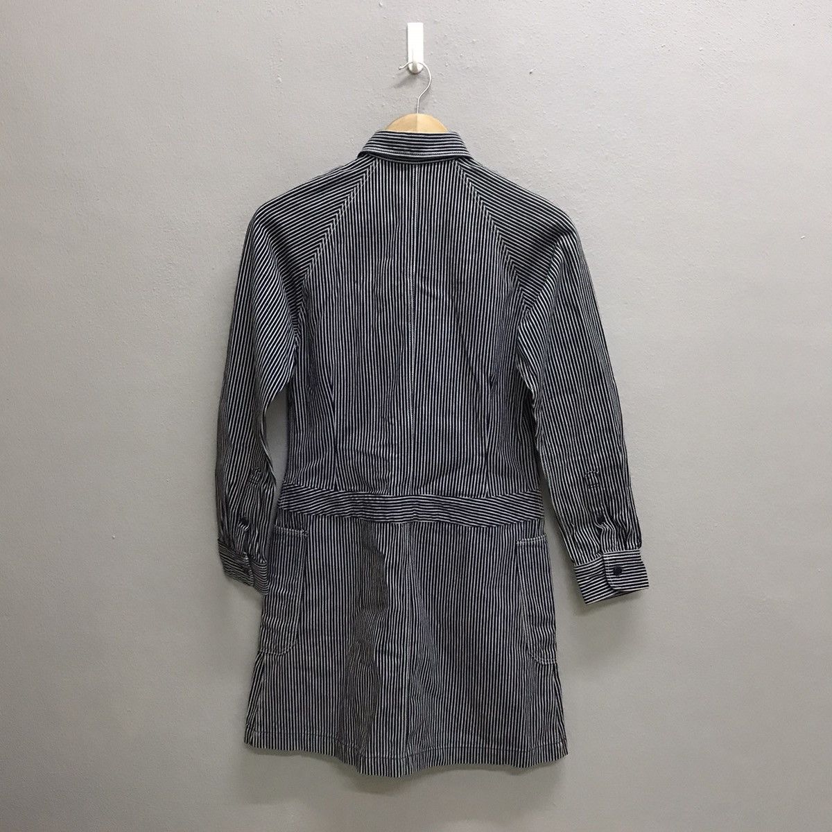 Kapital VINTAGE KAPITAL JAPAN DRESS HICKORY DENIM LONG JACKET Size US XS / EU 42 / 0 - 6 Thumbnail