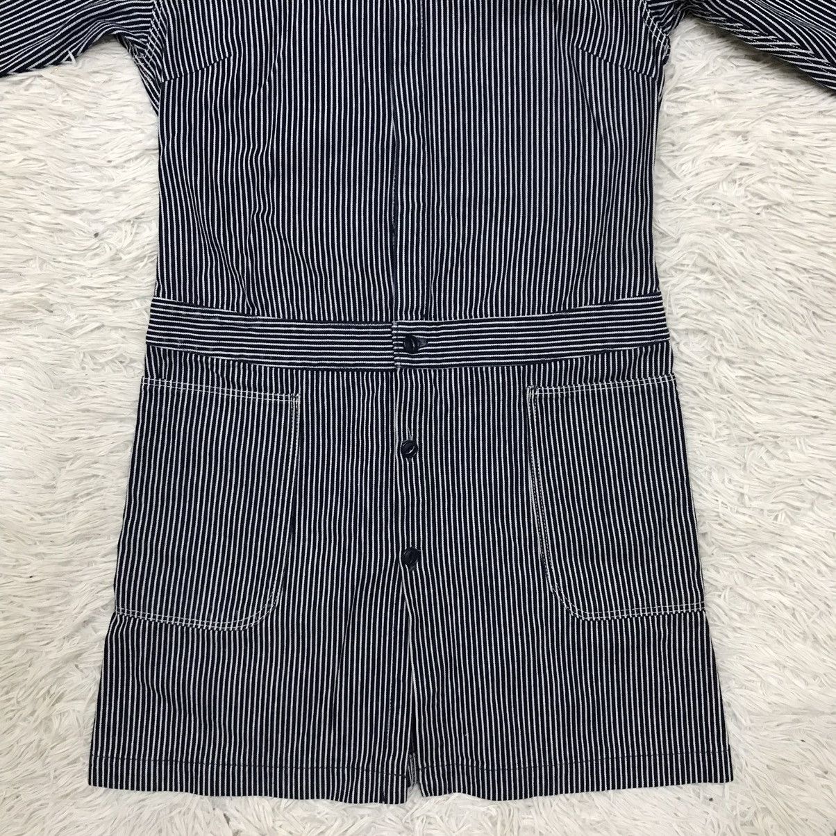 Kapital VINTAGE KAPITAL JAPAN DRESS HICKORY DENIM LONG JACKET Size US XS / EU 42 / 0 - 8 Thumbnail