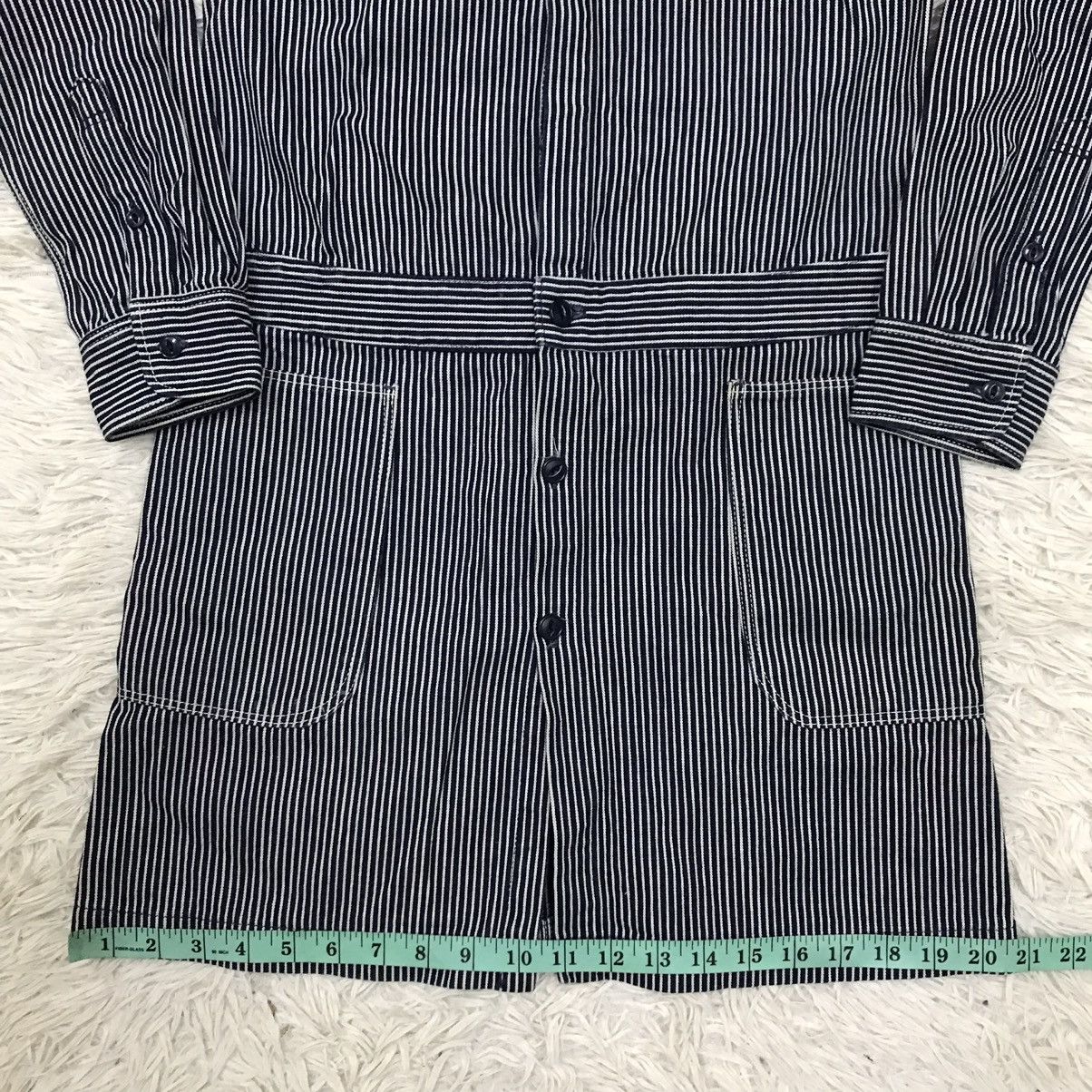 Kapital VINTAGE KAPITAL JAPAN DRESS HICKORY DENIM LONG JACKET Size US XS / EU 42 / 0 - 18 Thumbnail