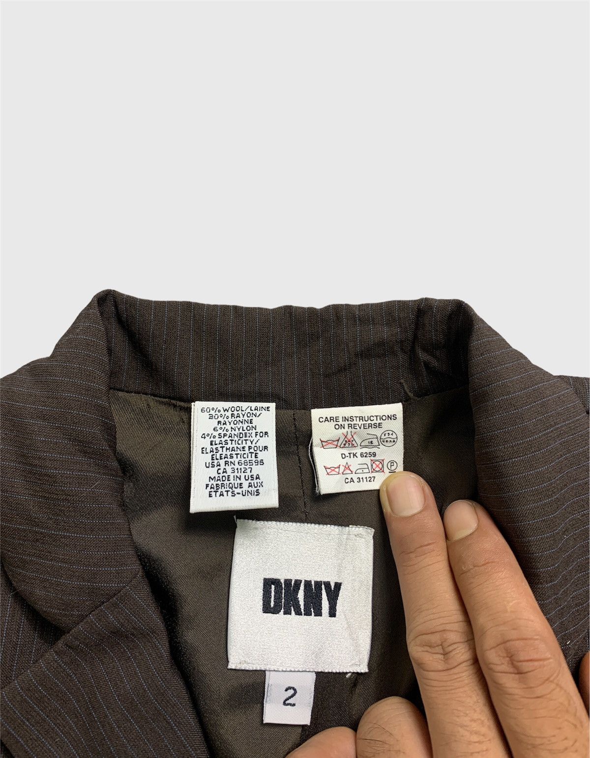 DKNY × Vintage Vintage DKNY Casual Blazer Size XS / US 0-2 / IT 36-38 - 5 Thumbnail
