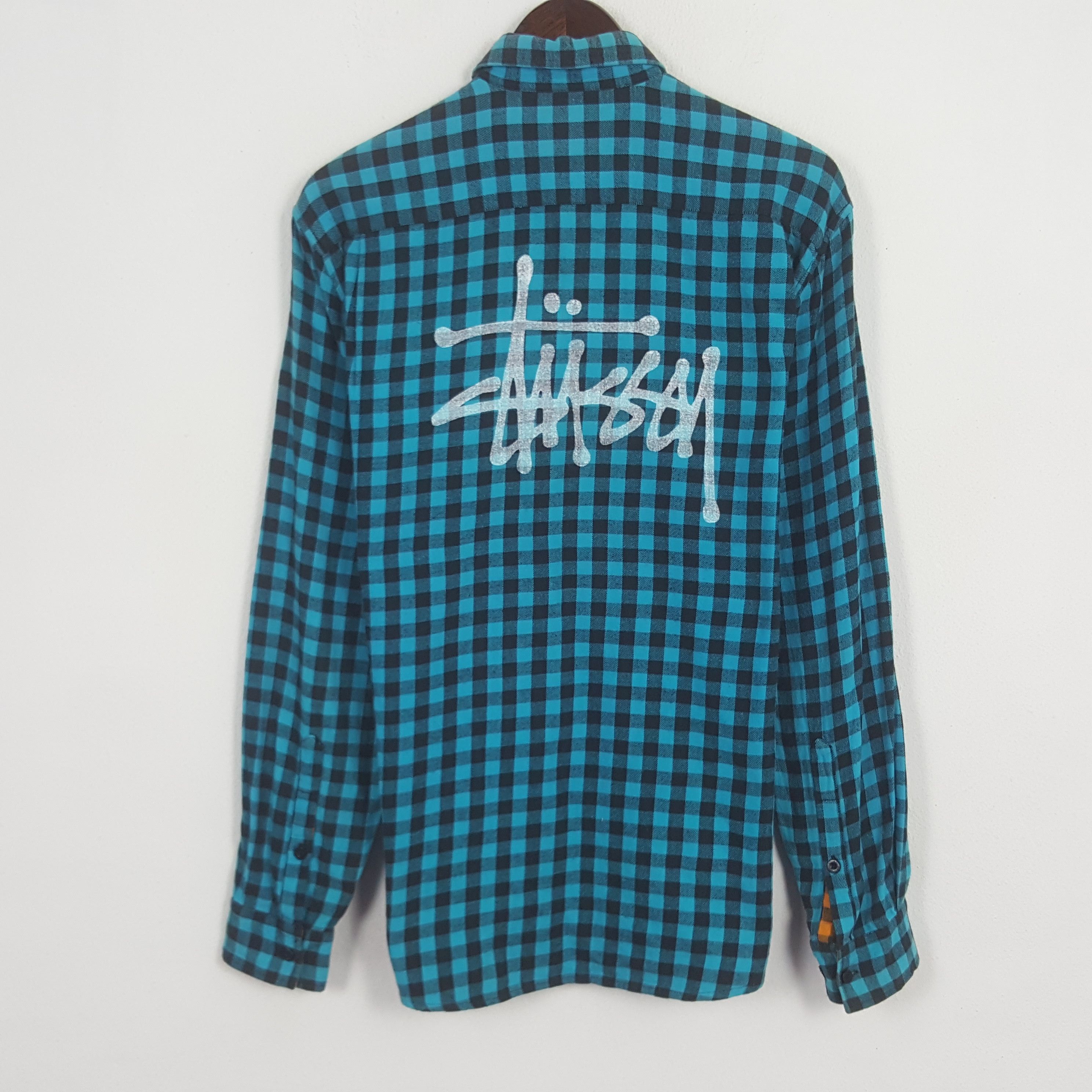 Vintage Stussy Long Sleeve Button Up Shirt Size M