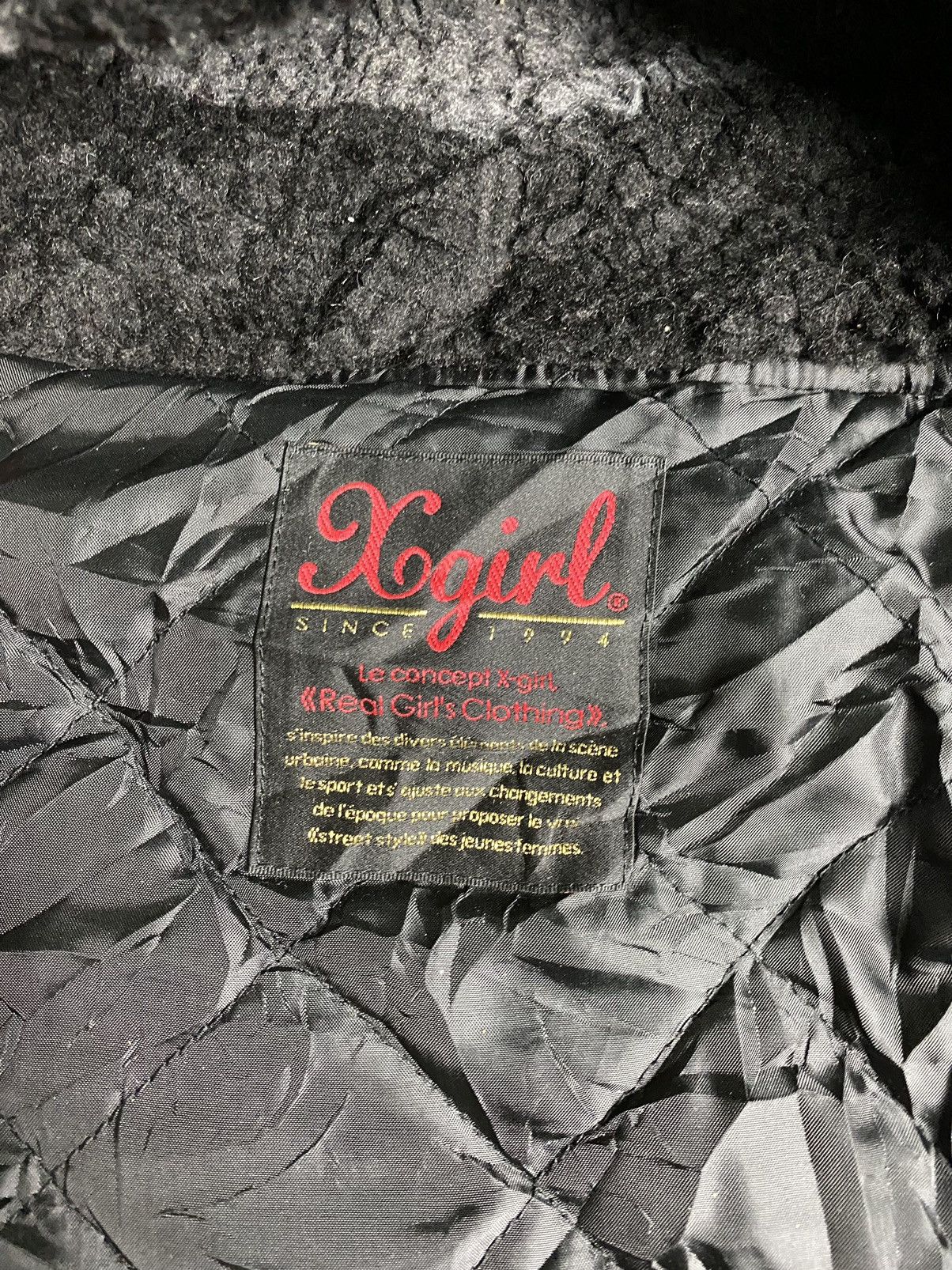 Japanese Brand × Vintage Japanese Brand X-GIRL Hoodie Fleece Peacoat Jacket Size US M / EU 48-50 / 2 - 11 Thumbnail
