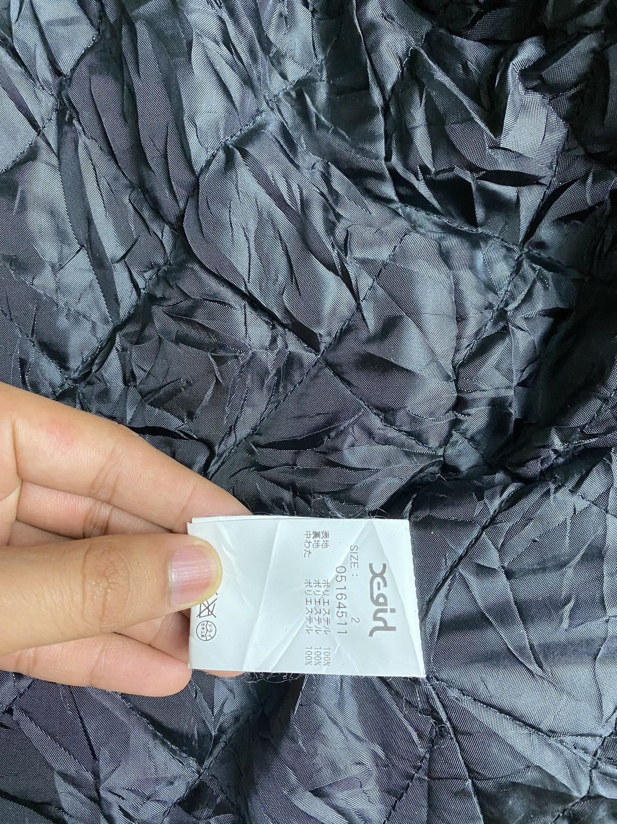 Japanese Brand × Vintage Japanese Brand X-GIRL Hoodie Fleece Peacoat Jacket Size US M / EU 48-50 / 2 - 12 Thumbnail