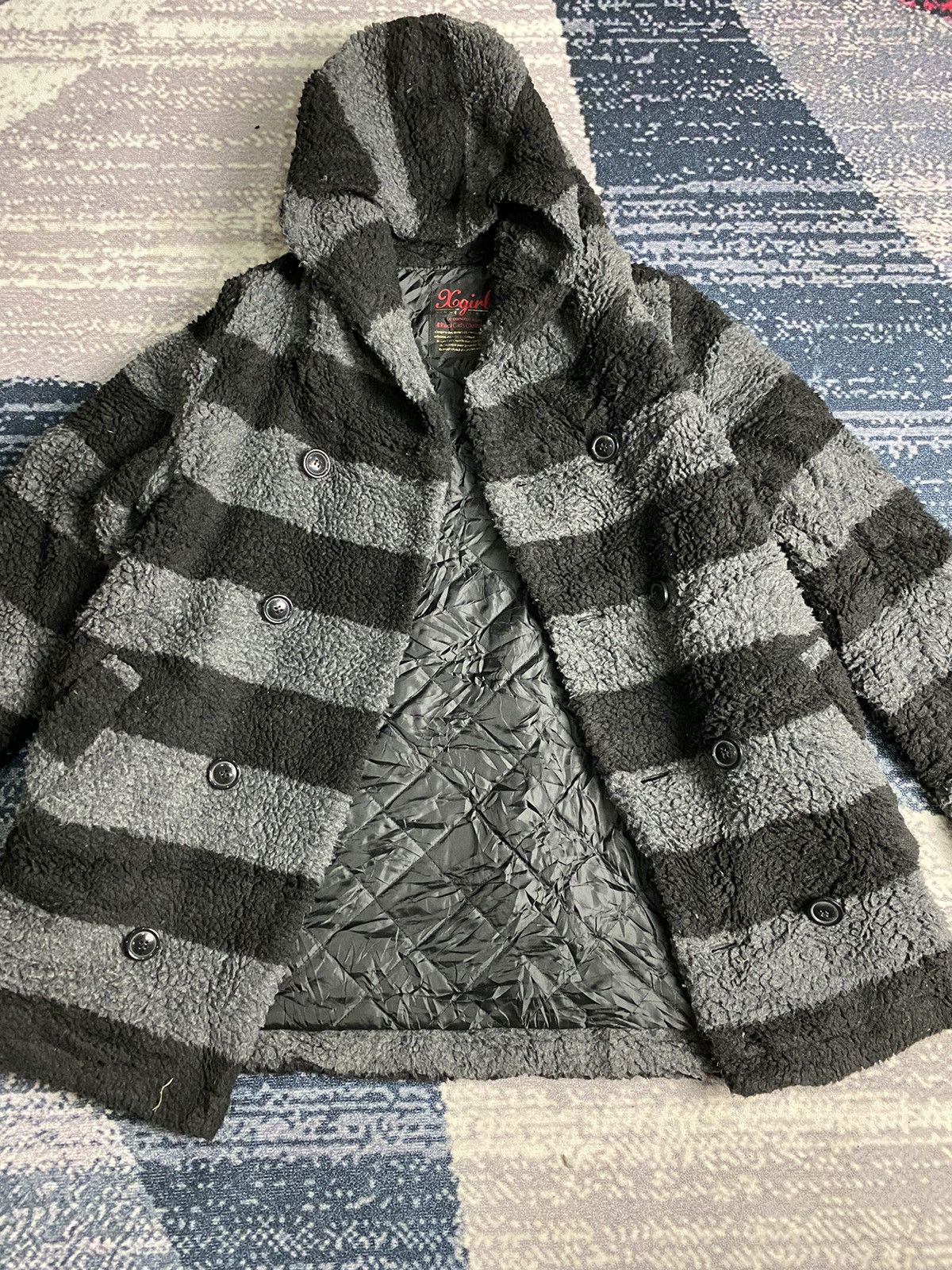 Japanese Brand × Vintage Japanese Brand X-GIRL Hoodie Fleece Peacoat Jacket Size US M / EU 48-50 / 2 - 9 Thumbnail